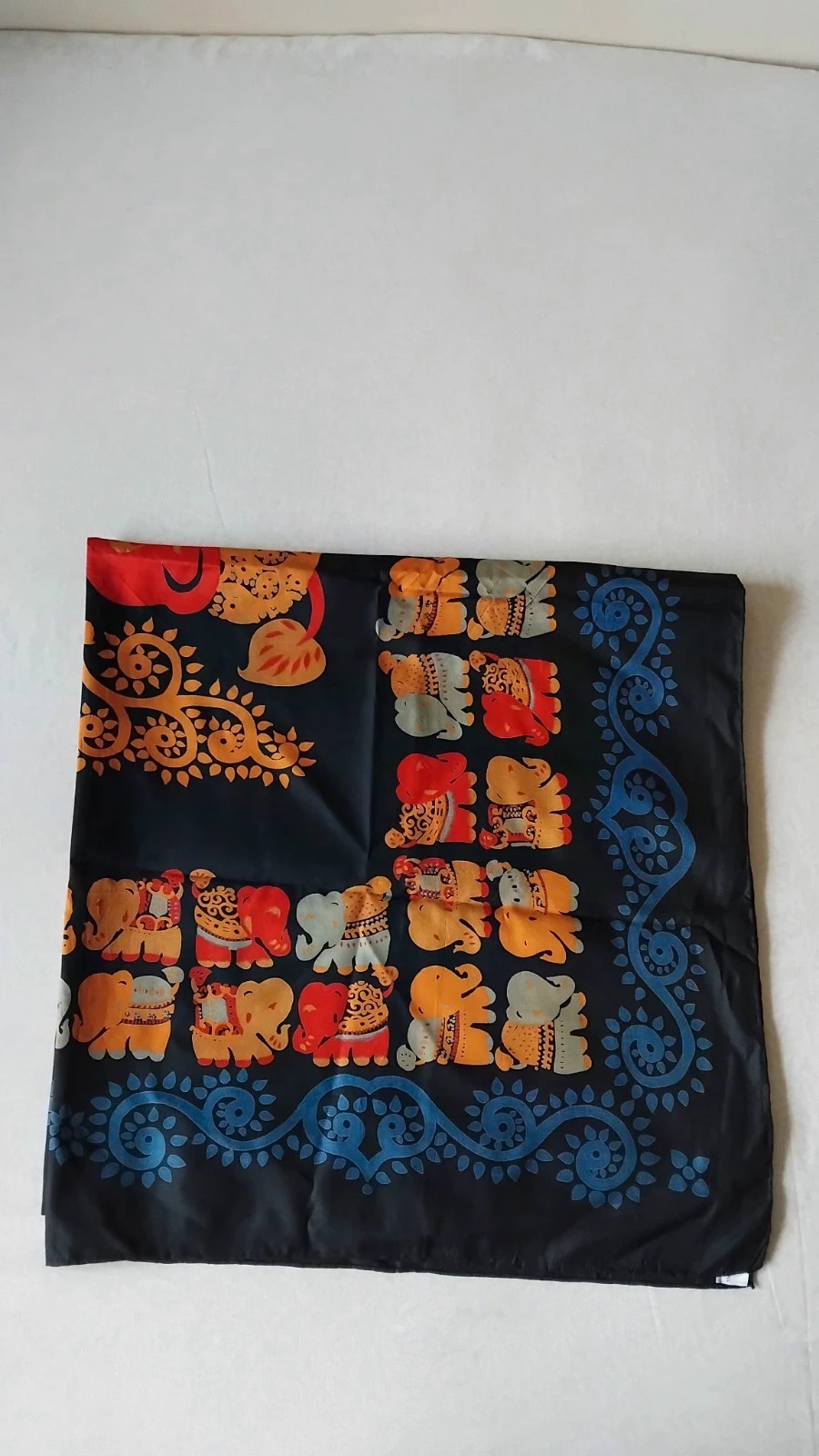 Pañuelo seda vintage mujer 86 cm