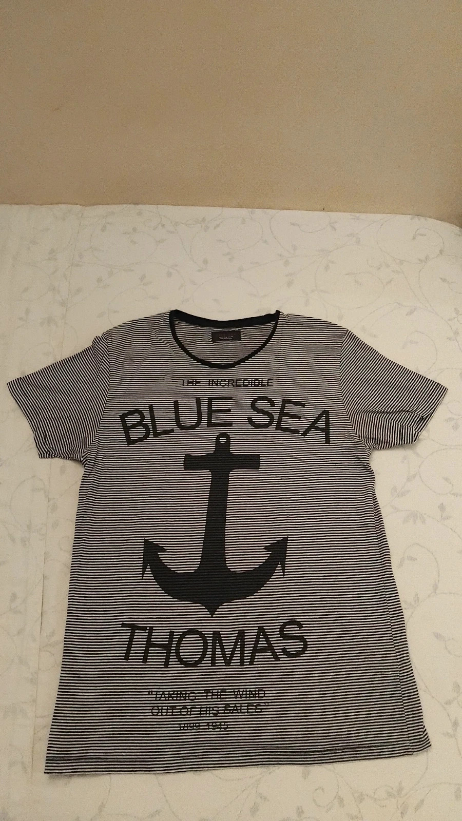 Camiseta corta rayas Zara hombre talla L