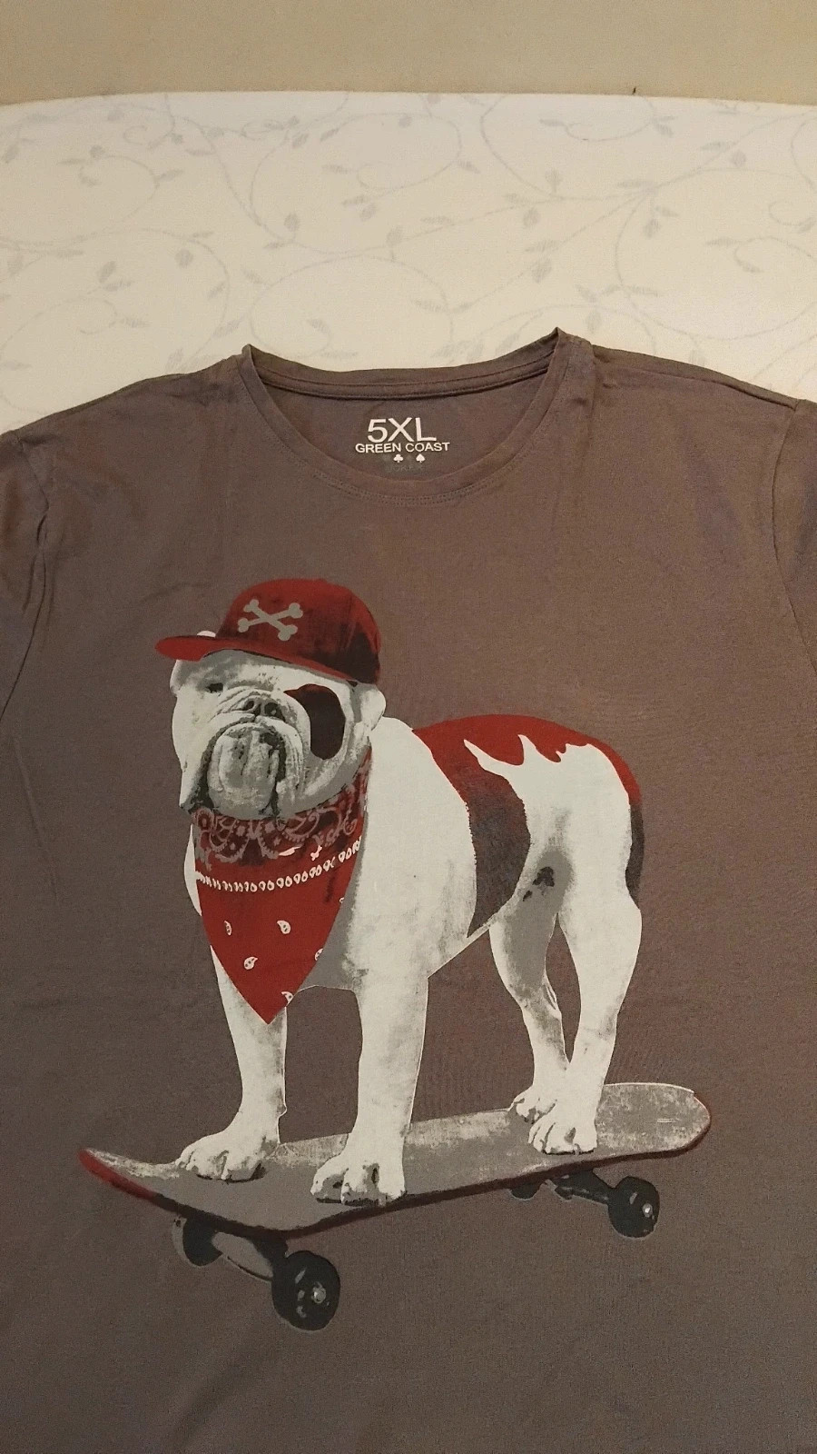 Camiseta corta estampada Buldog Green Coast hombre talla 5XL – Green Coast – taille 5XL 4
