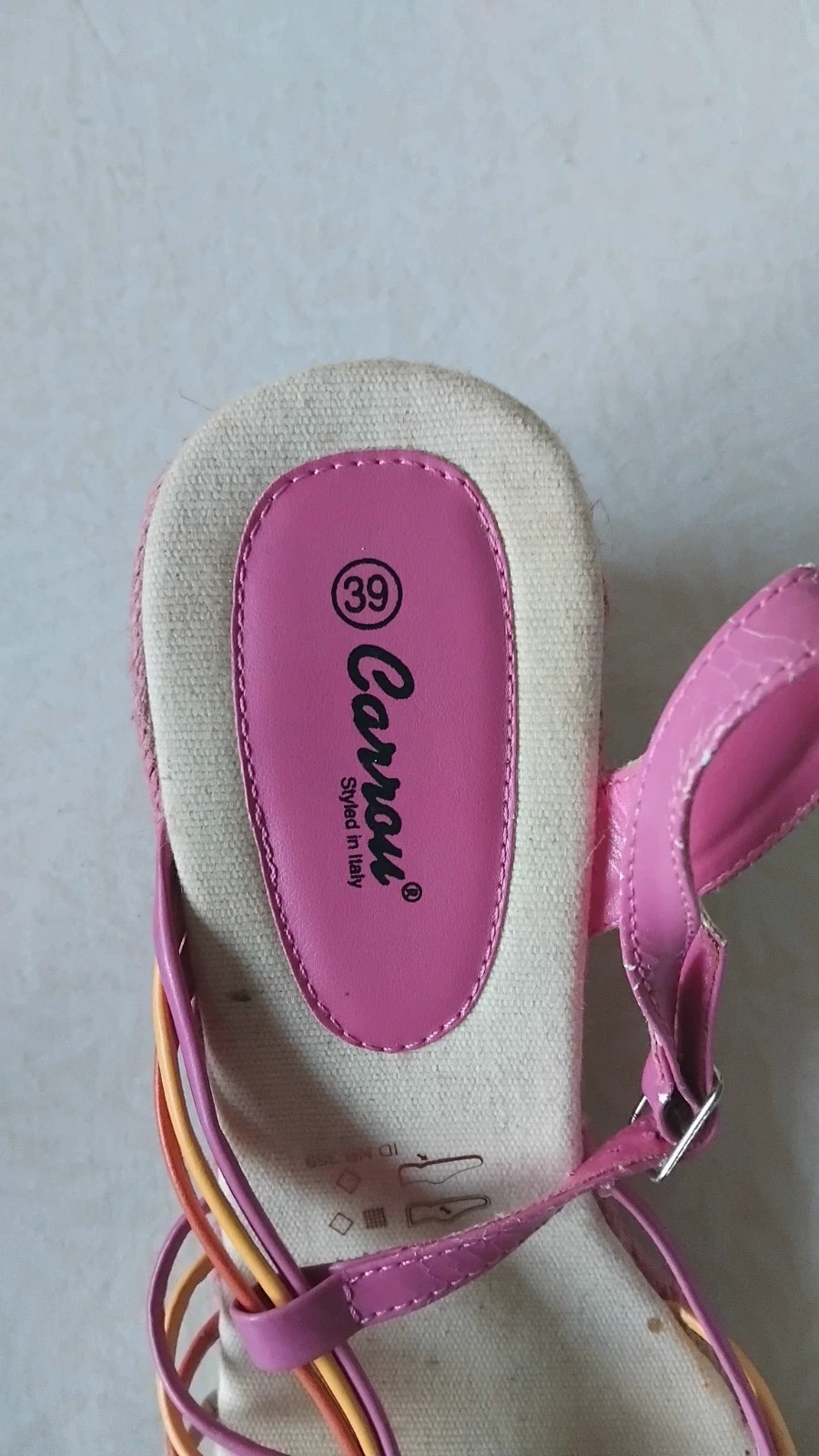 Sandalias vintage mujer talla 39 – Carrou – taille 39 4