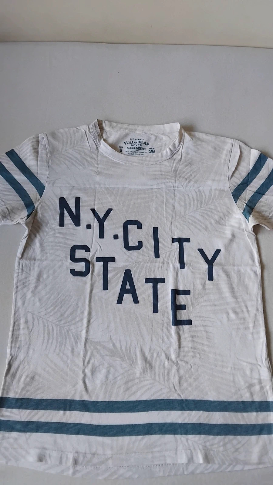 Camiseta corta estampada Pull & Bear hombre talla S – Pull & Bear – taille S 3