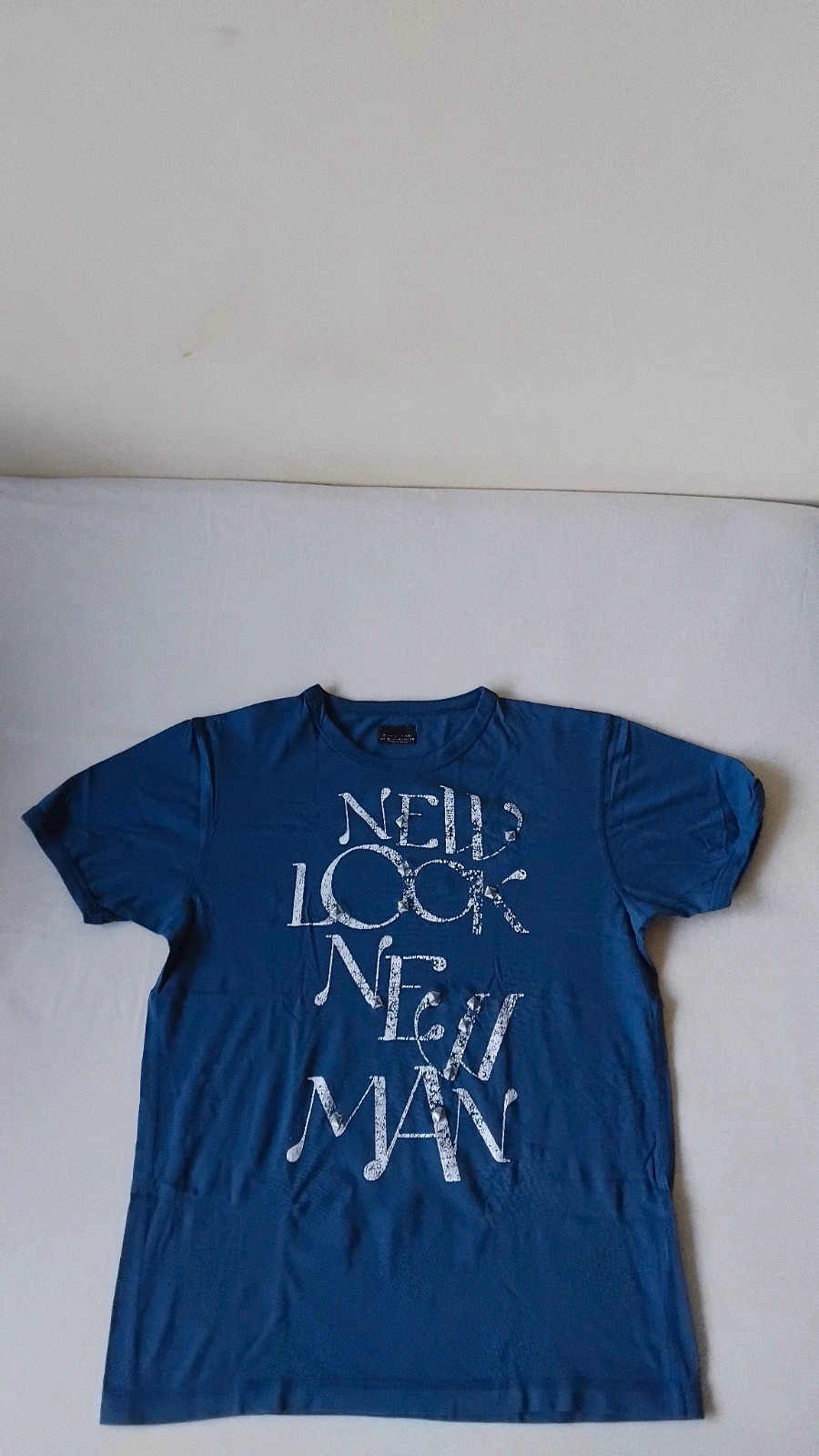 Camiseta corta estampada Zara hombre talla M