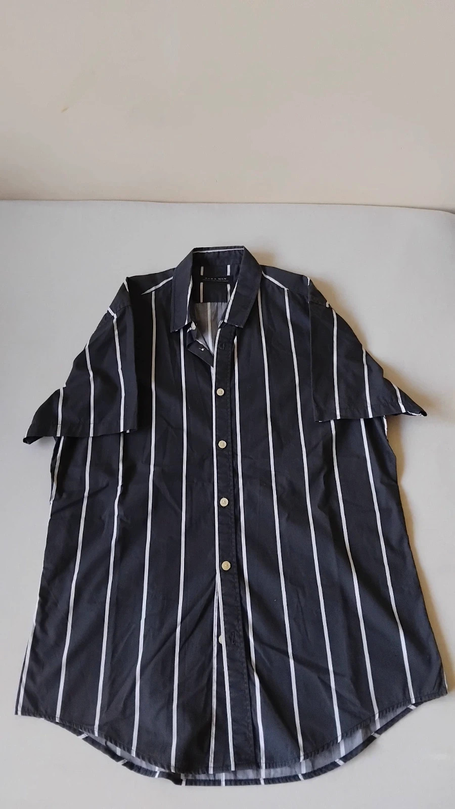 Camisa corta rayas Zara hombre talla L – Zara – taille L 5