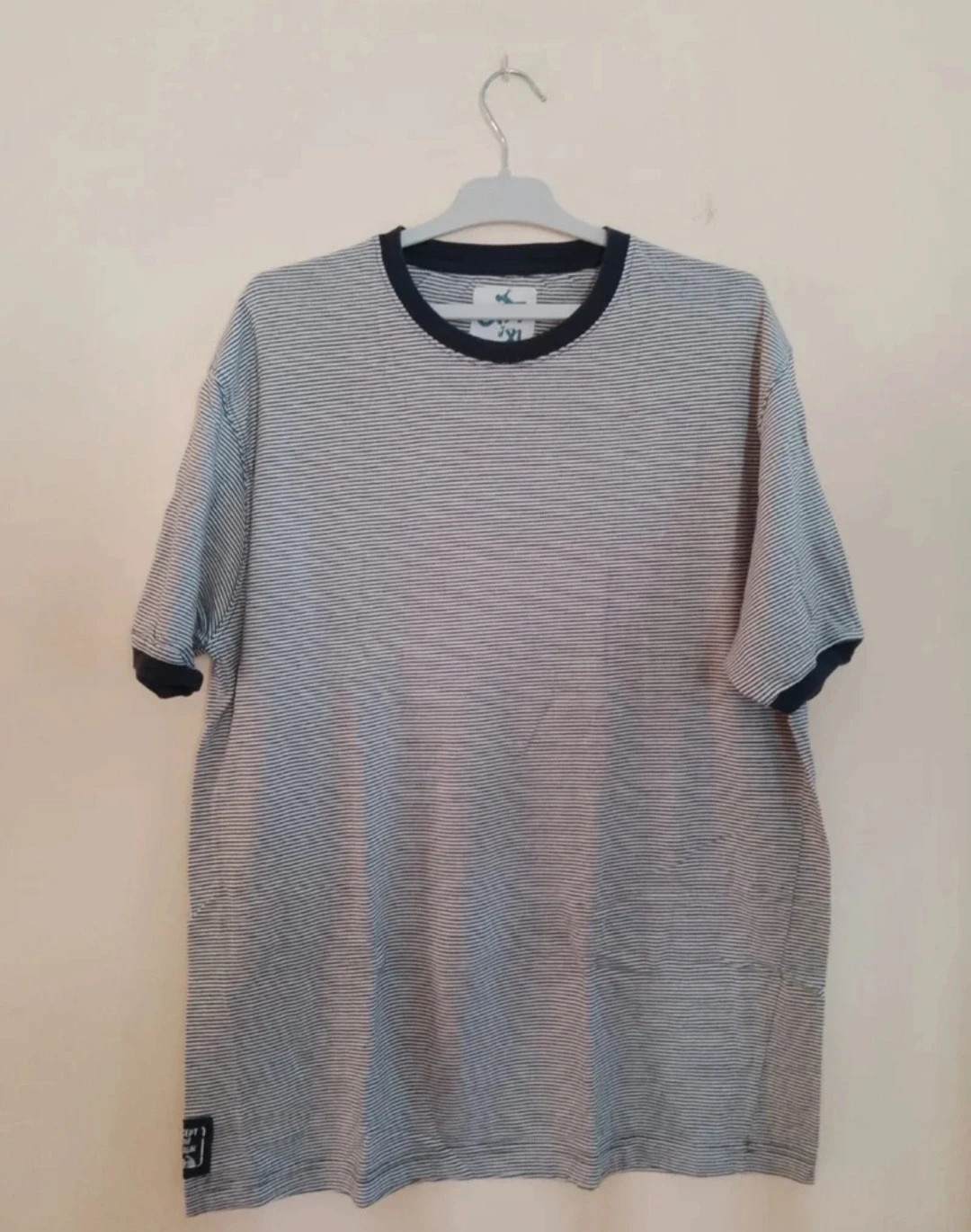 Camiseta corta rayas vintage hombre talla XL