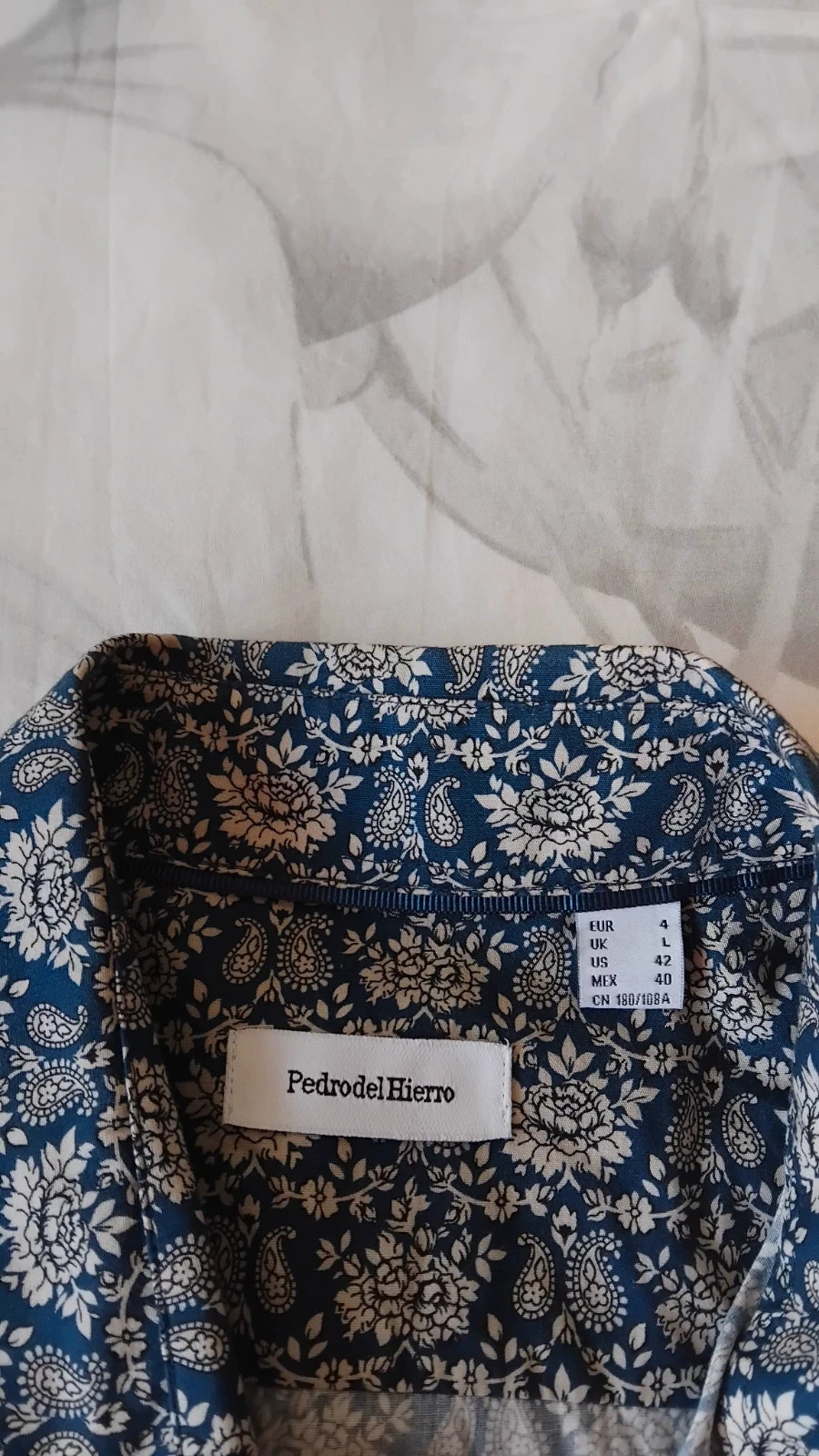 Camisa larga estampada Pedro del Hierro hombre talla L – Pedro del Hierro – taille L 3