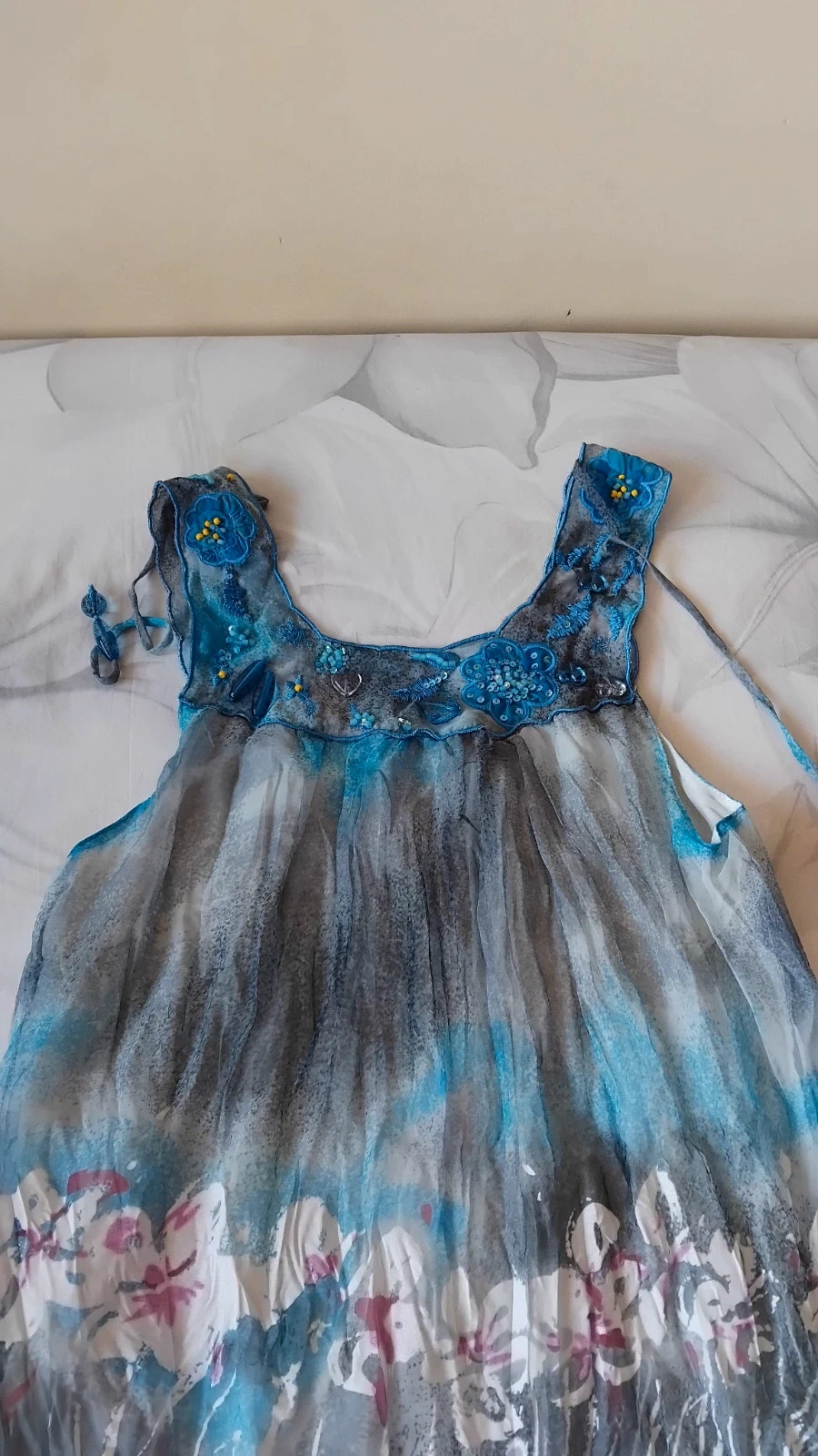 Vestido sin mangas vintage mujer talla L/XL – taille L / 40 / 12 2