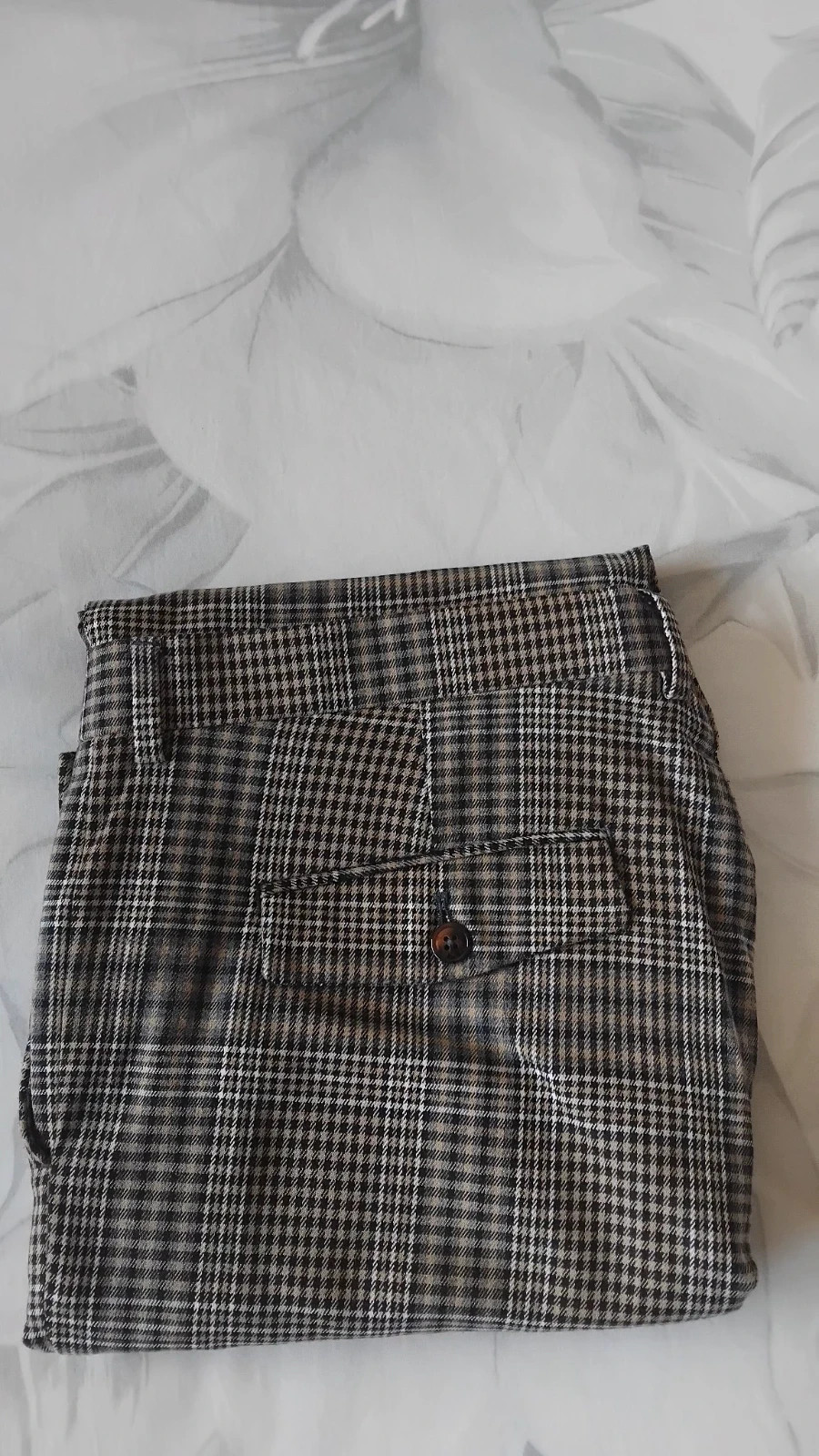 Pantalón pinzas estampado Zara hombre talla 44