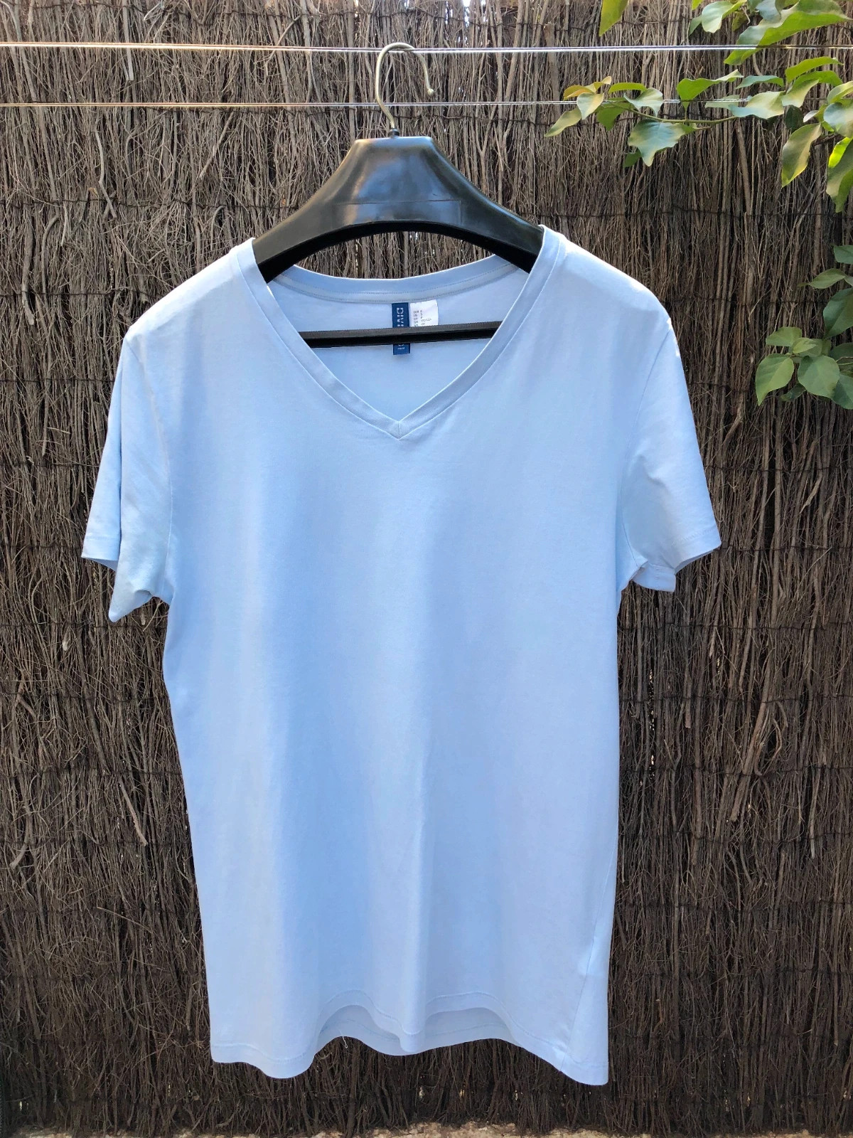 Camiseta corta básica H&M hombre talla S
