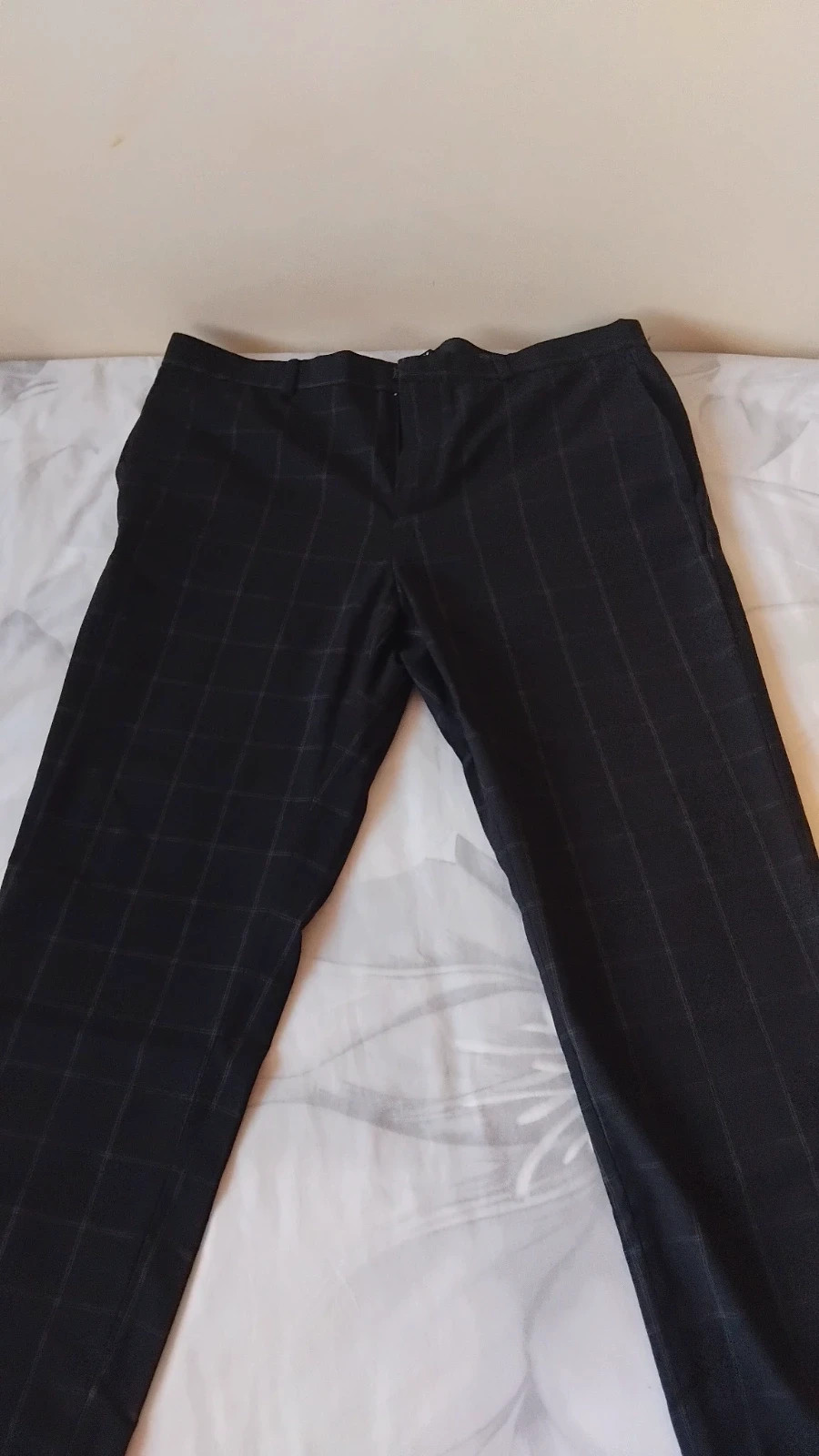 Pantalón largo estampado cuadros H&M hombre talla 42 skinny fit – H&M – taille W32 | FR 42 5