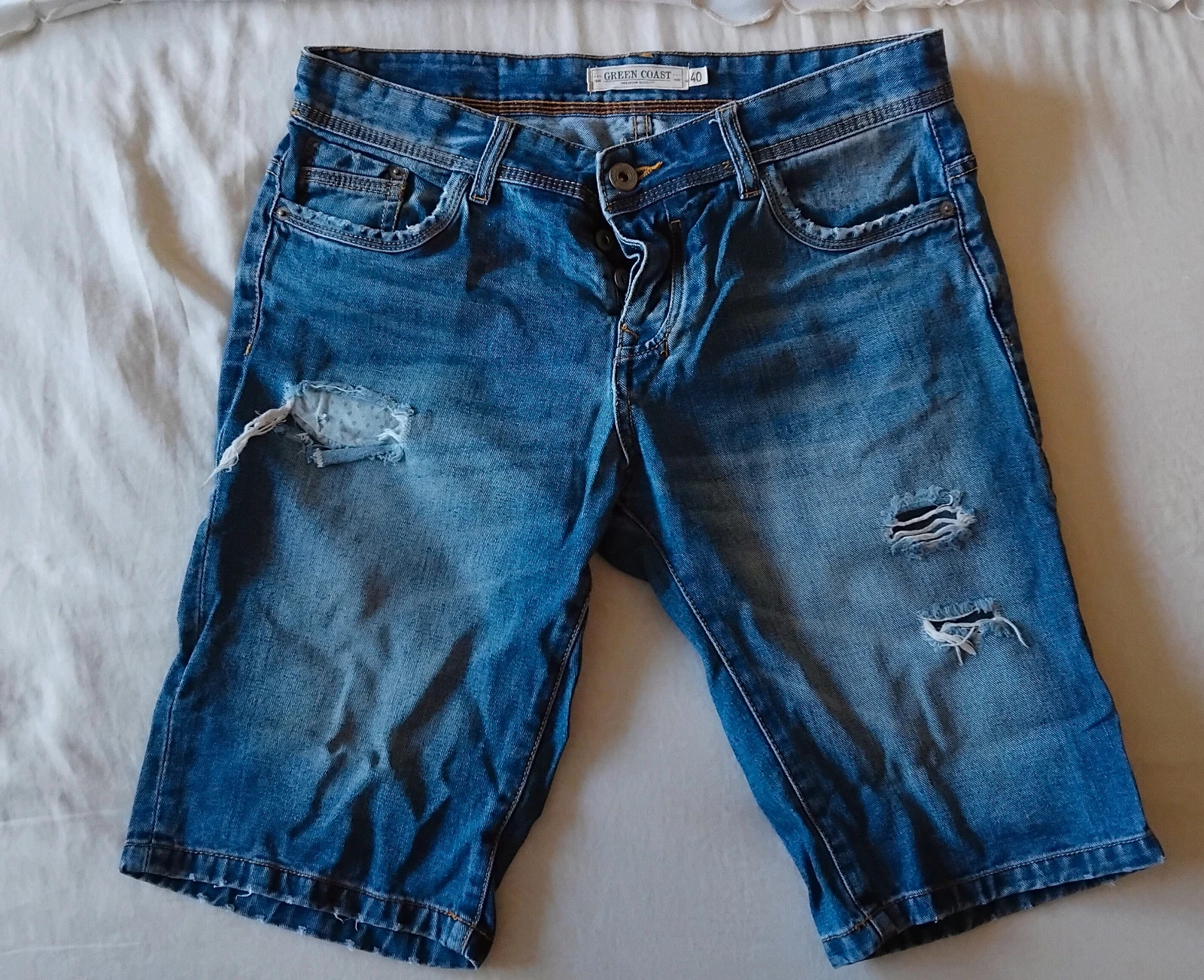Pantalón vaquero corto Green Coast hombre talla 40