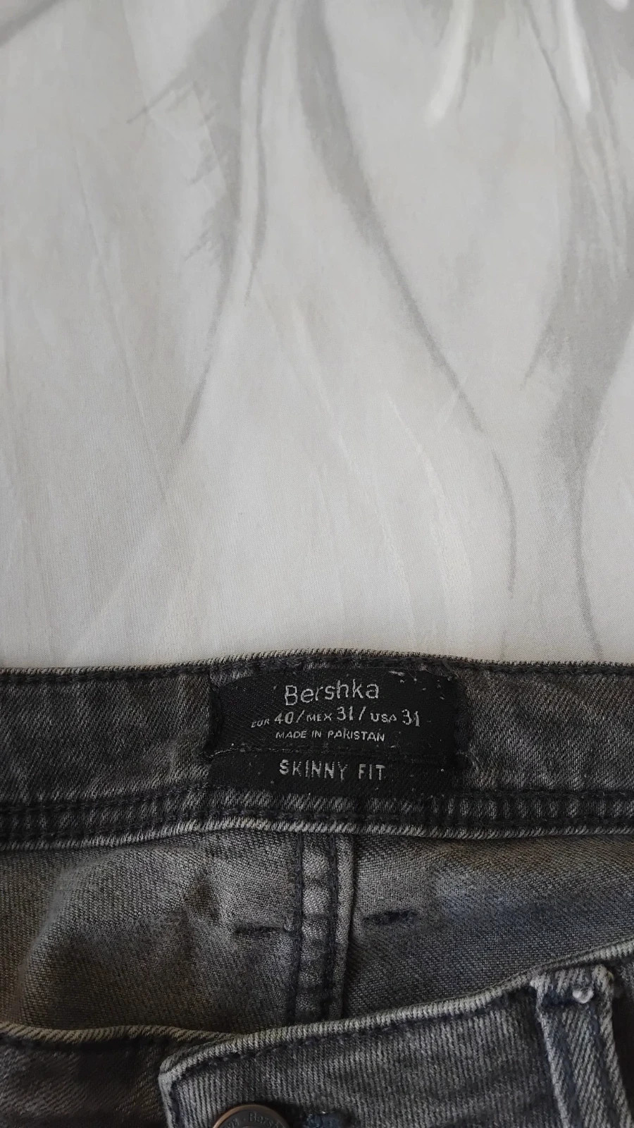 Pantalón largo skinny fit Bershka hombre talla 40 – Bershka – taille W30 | FR 40 2