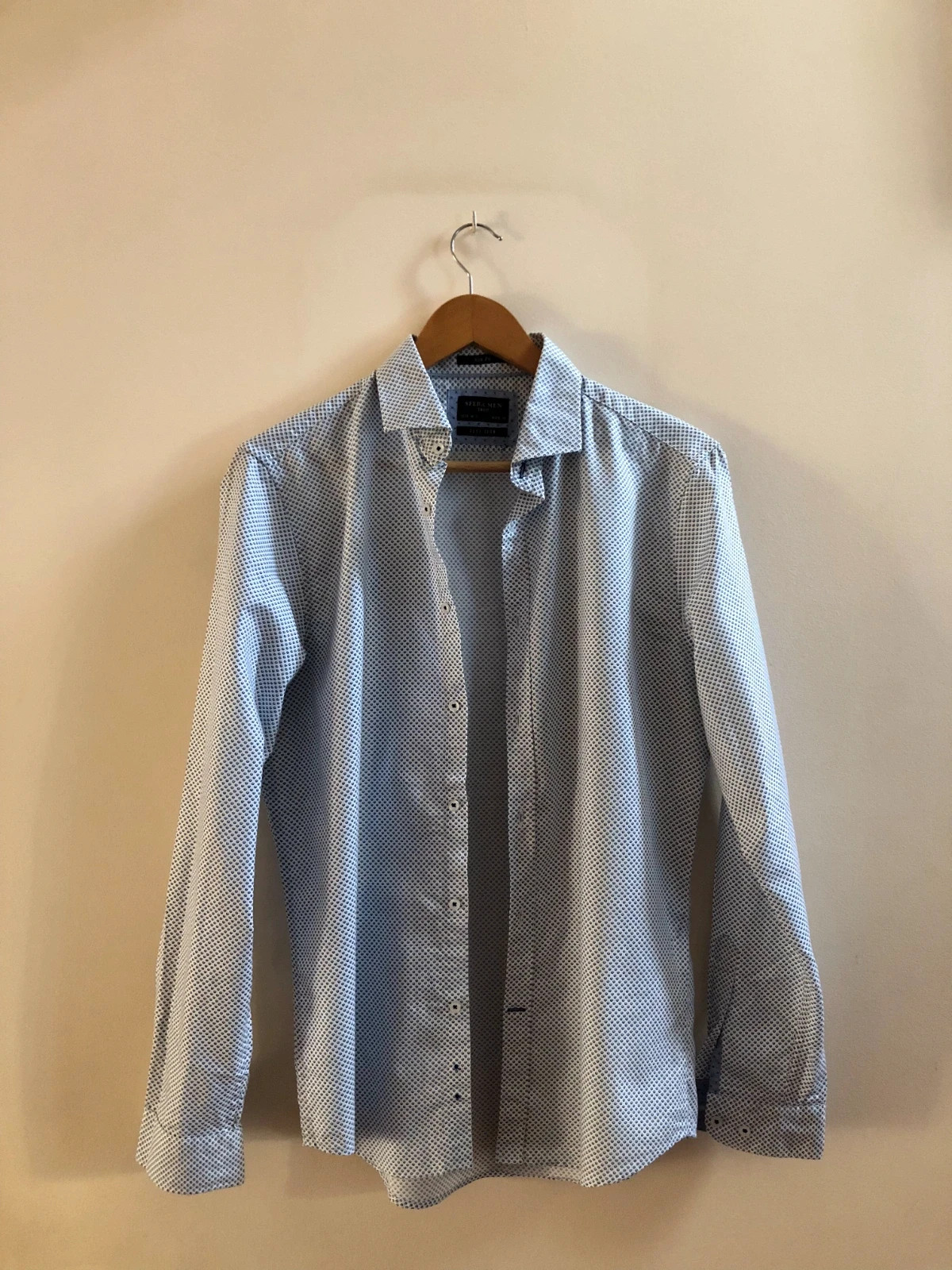 Camisa larga Sfera hombre talla M slim fit