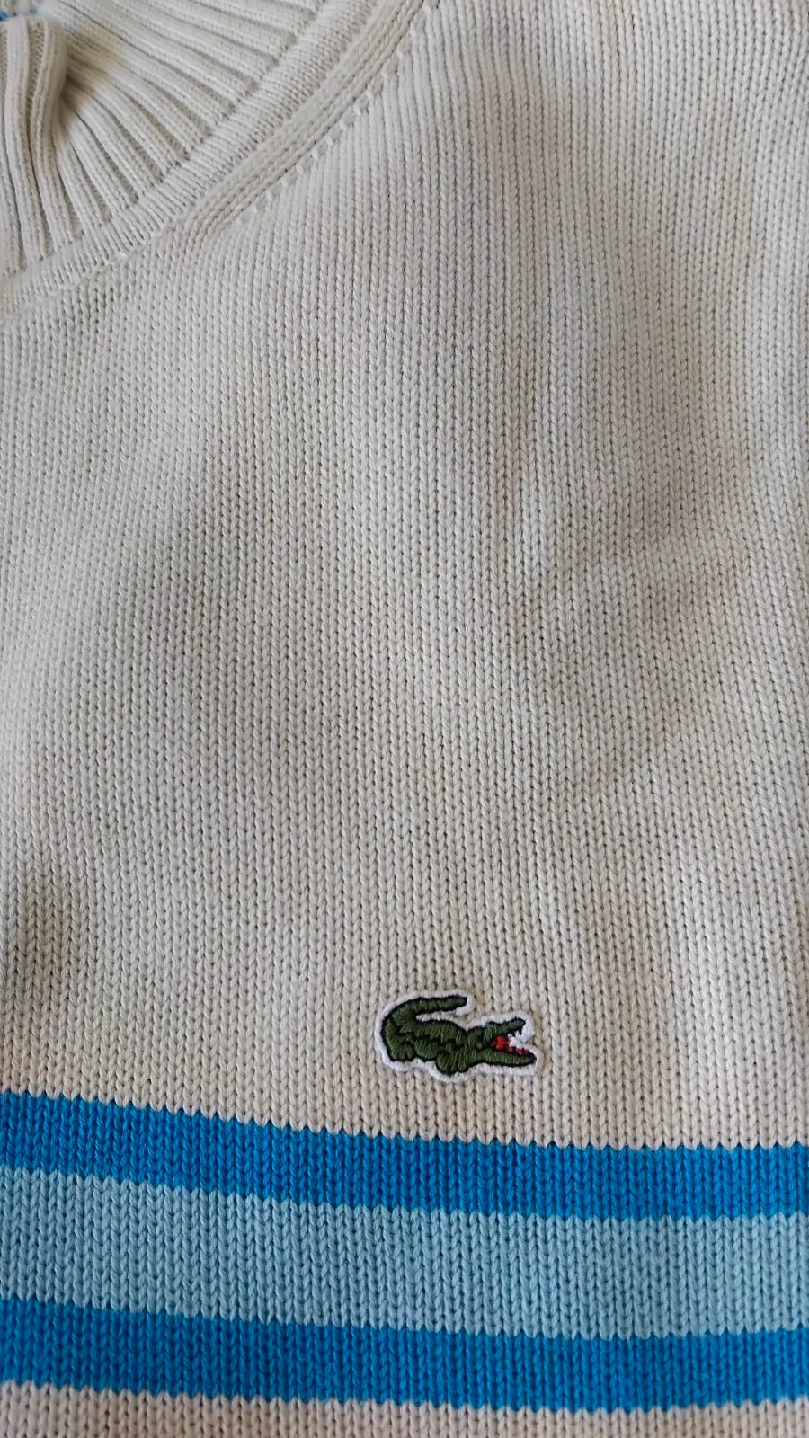 Jersey cuello alto zipper Lacoste hombre vintage y2k talla L – Lacoste – taille L 4