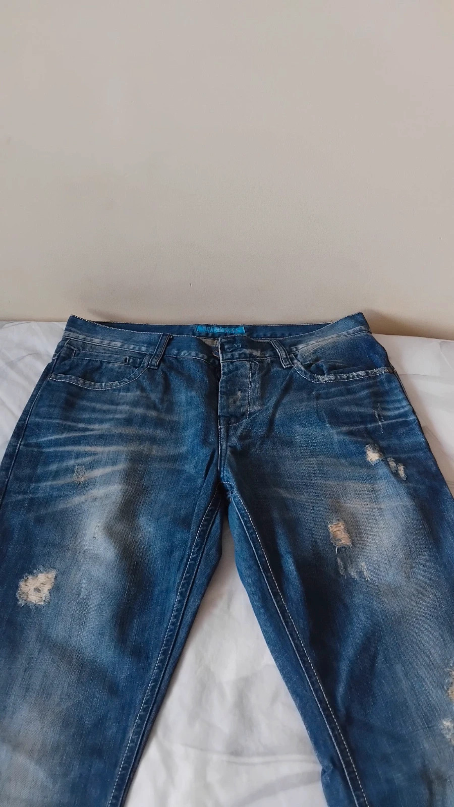 Pantalón largo tejano vintage hombre talla L 110 x 43 – CIPO & BAXX – taille L 5