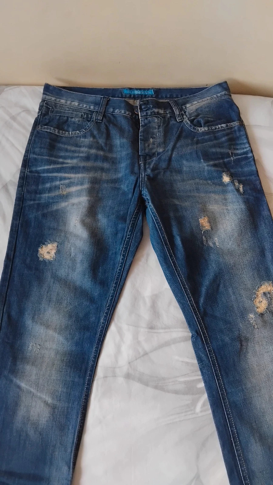 Pantalón largo tejano vintage hombre talla L 110 x 43 – CIPO & BAXX – taille L 4