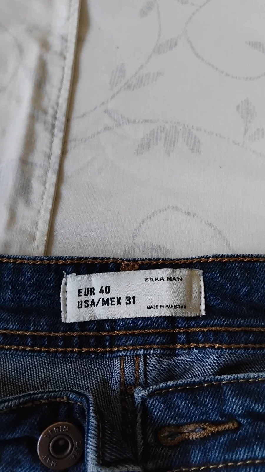 Pantalón corto tejano Zara hombre talla 40 – Zara – taille W30 | FR 40 3
