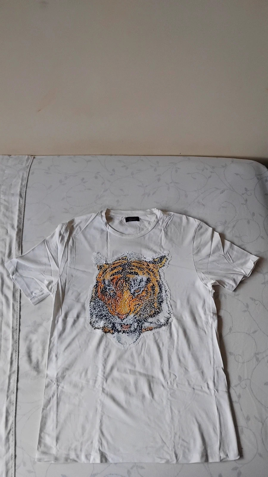 Camiseta corta estampado reversible Zara hombre talla L – Zara Man – taille L 3
