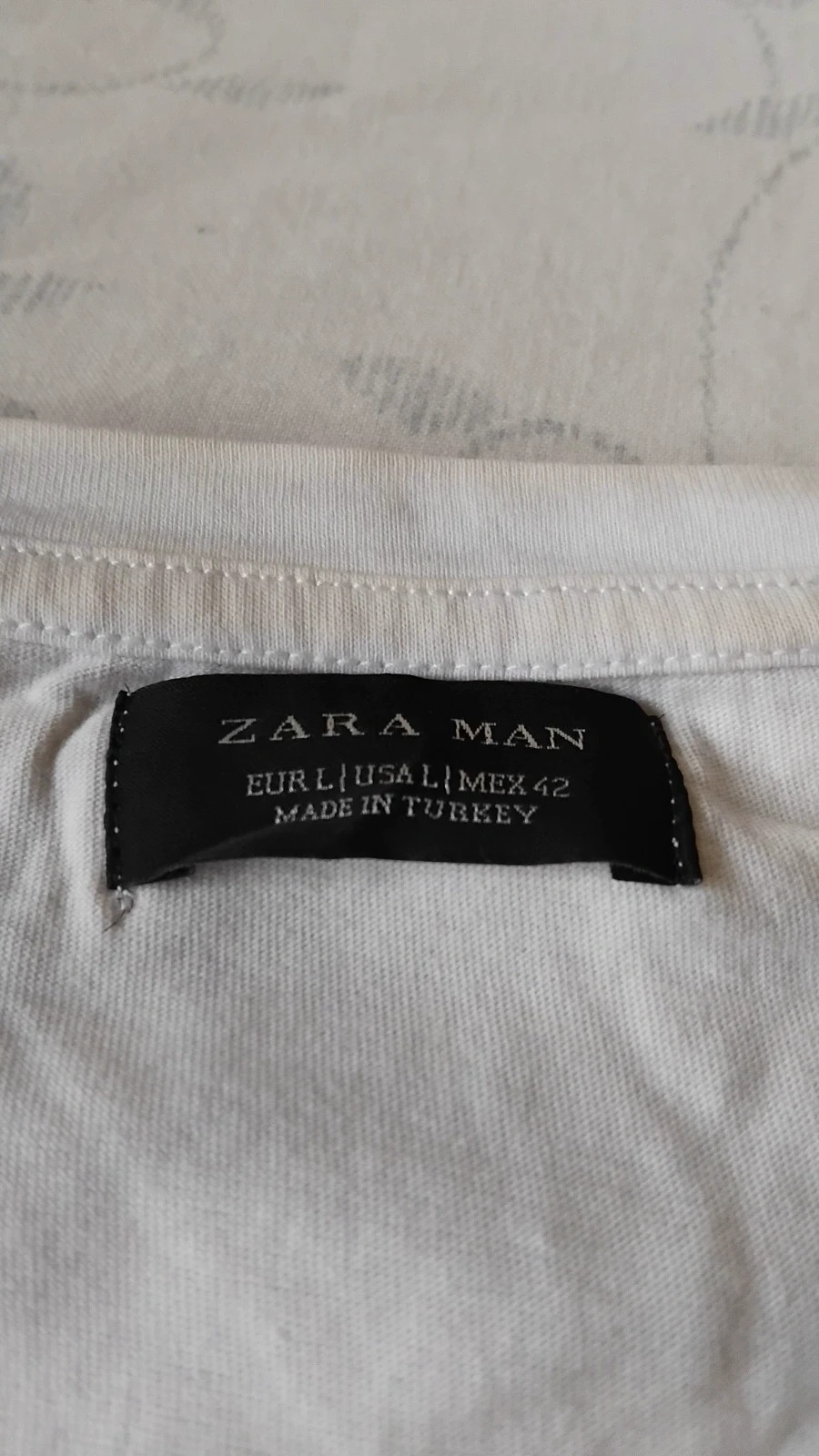 Camiseta corta estampado reversible Zara hombre talla L – Zara Man – taille L 2