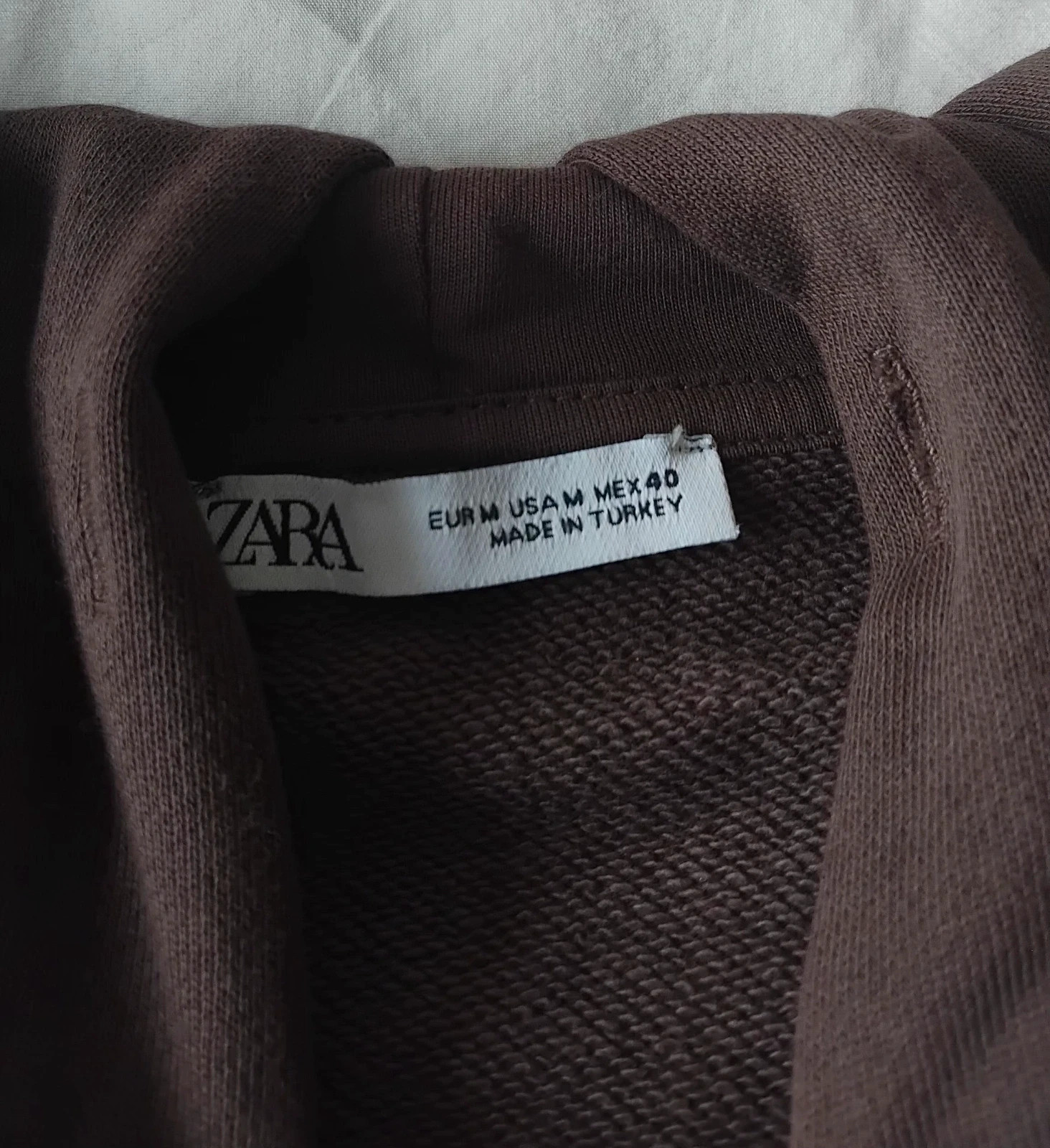 Sudadera con capucha y cremallera Zara hombre talla M – Zara – taille M 3