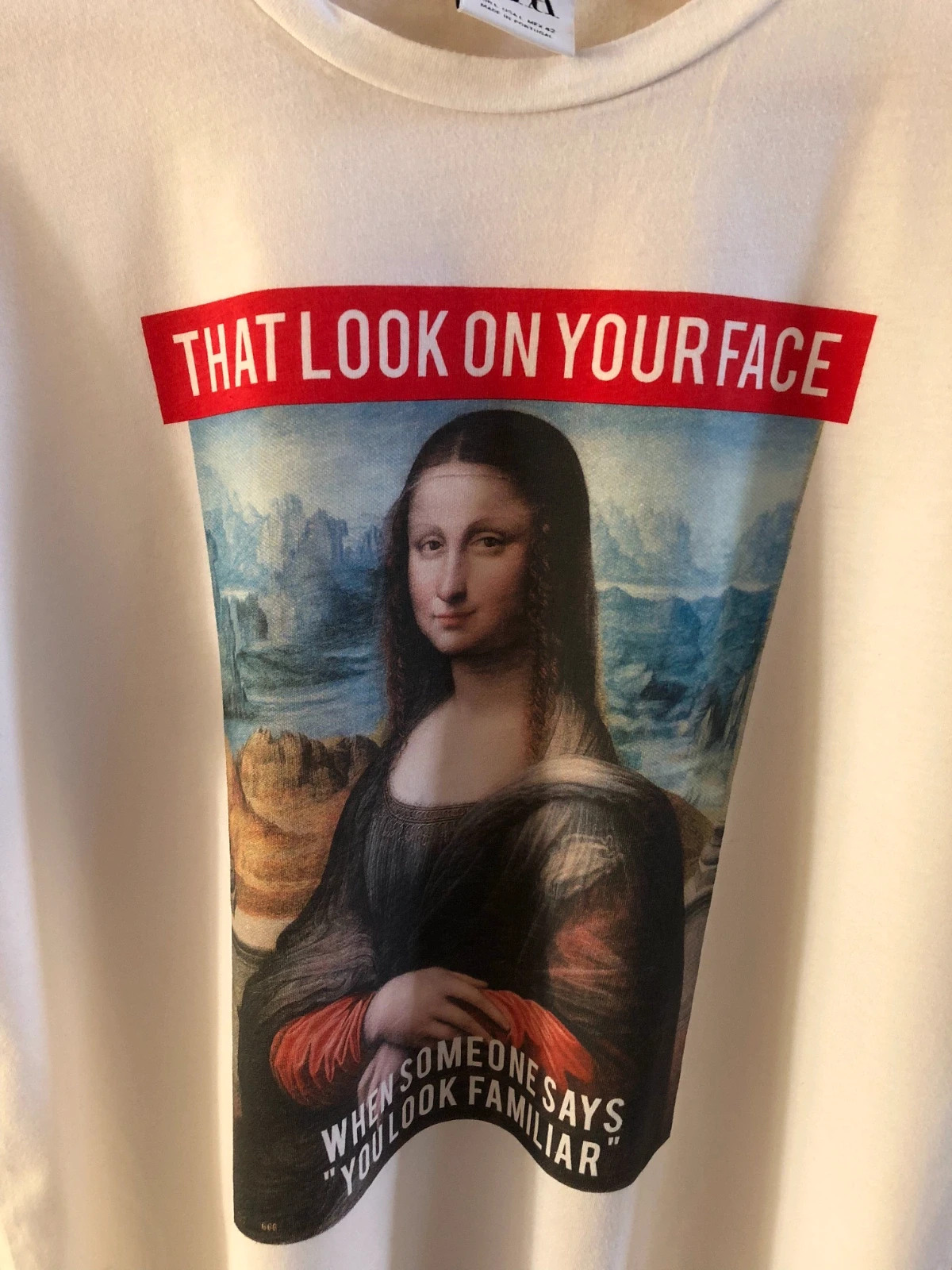 Camiseta corta Zara Man Mona Lisa talla L – Zara – taille L 3
