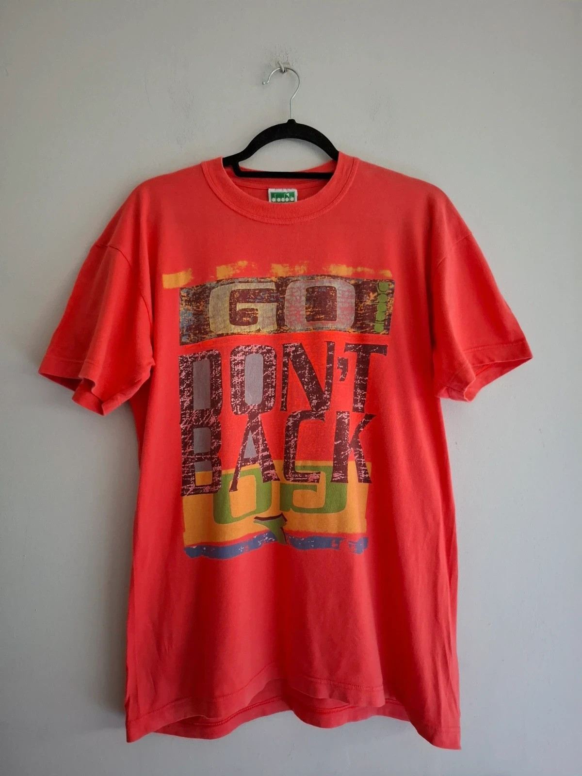 Camiseta Vintage Diadora 90s Rojo (Talla M)