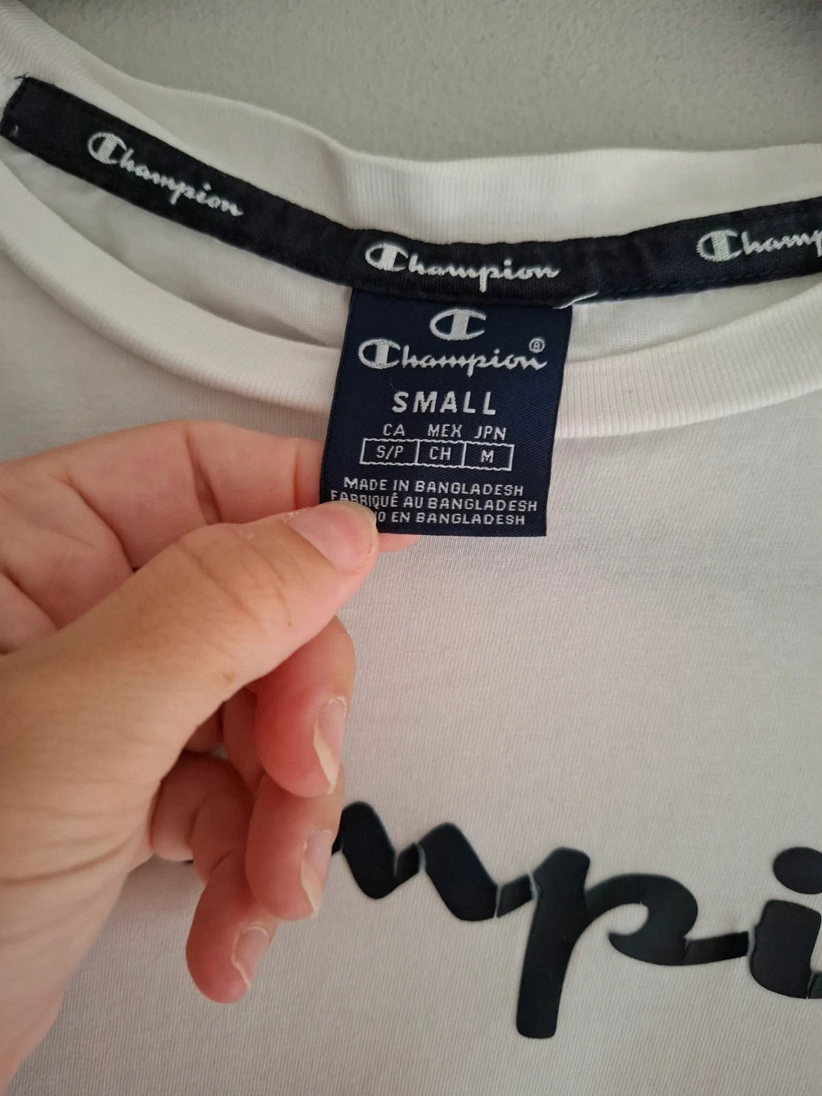 Camiseta manga larga Champion blanca - Talla S – Champion – taille S 3