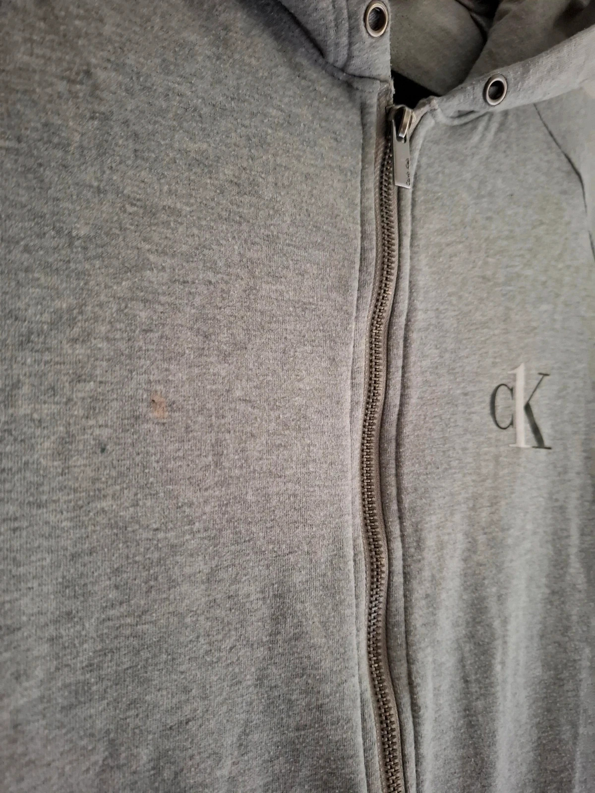 Sudadera con capucha y cremallera Calvin Klein One (Gris) 🩶 – Calvin Klein – taille M 4