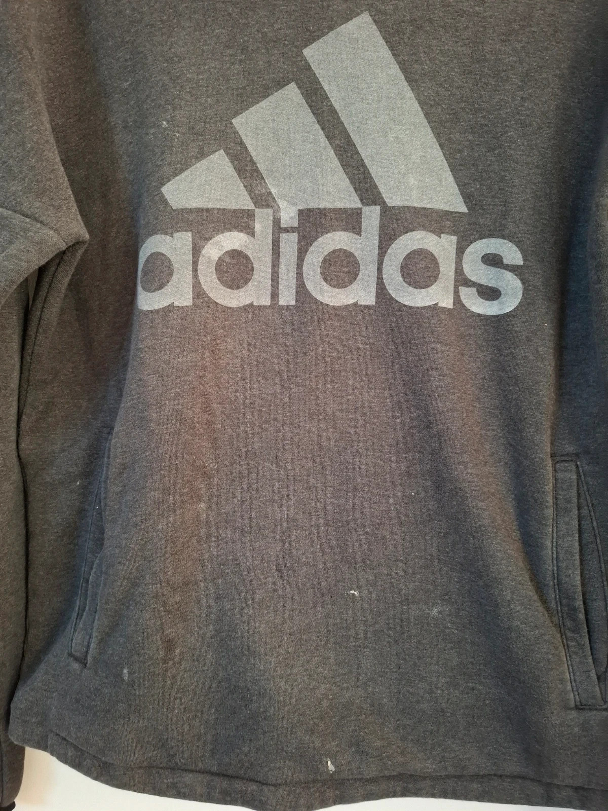 Sudadera Adidas gris oscuro con capucha - Talla M – adidas – taille M 2