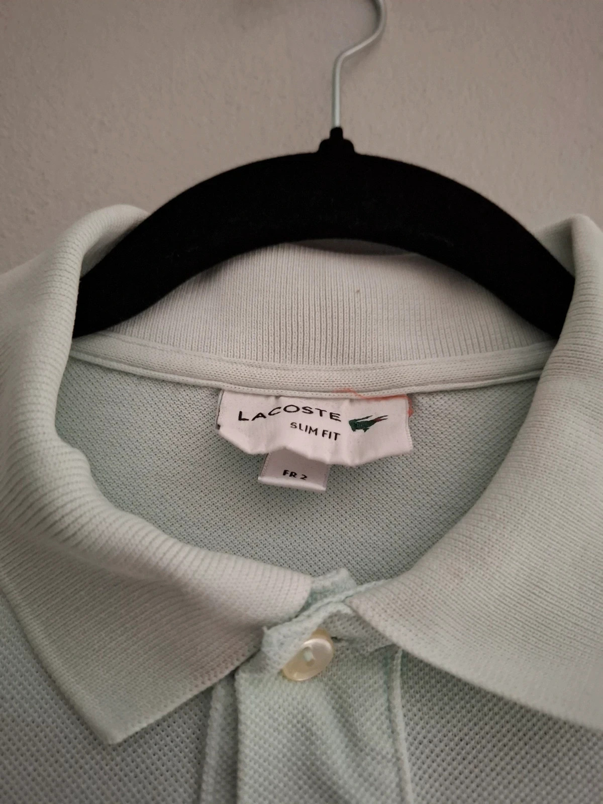 Polo Lacoste Slim Fit Verde Agua / Menta – Lacoste – taille XS 4