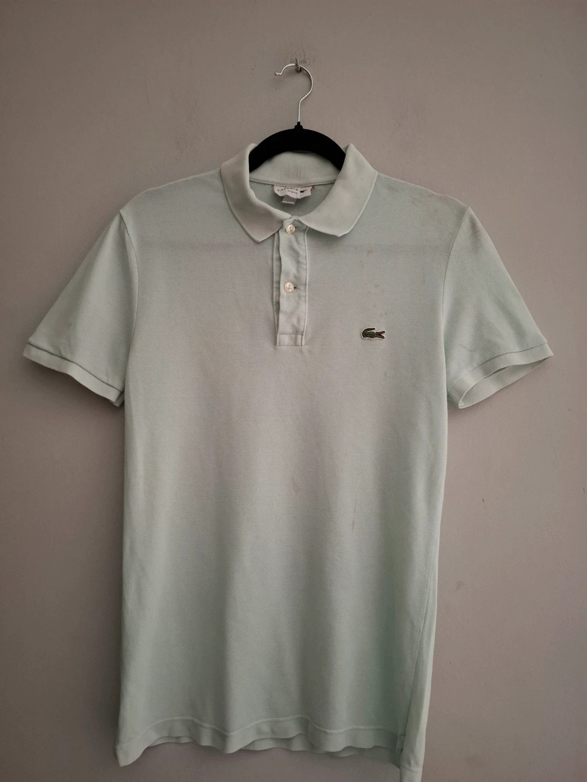 Polo Lacoste Slim Fit Verde Agua / Menta
