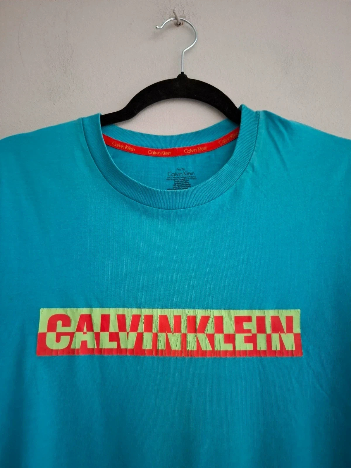 Camiseta Calvin Klein Azul Turquesa - Talla M – Calvin Klein – taille M 2