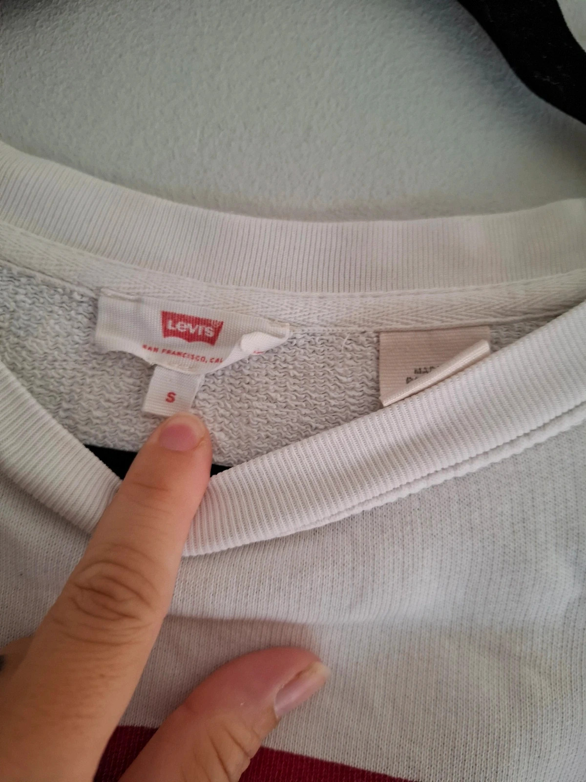 Sudadera Levi’s blanca con logo – Levi's – taille S / 36 / 8 3