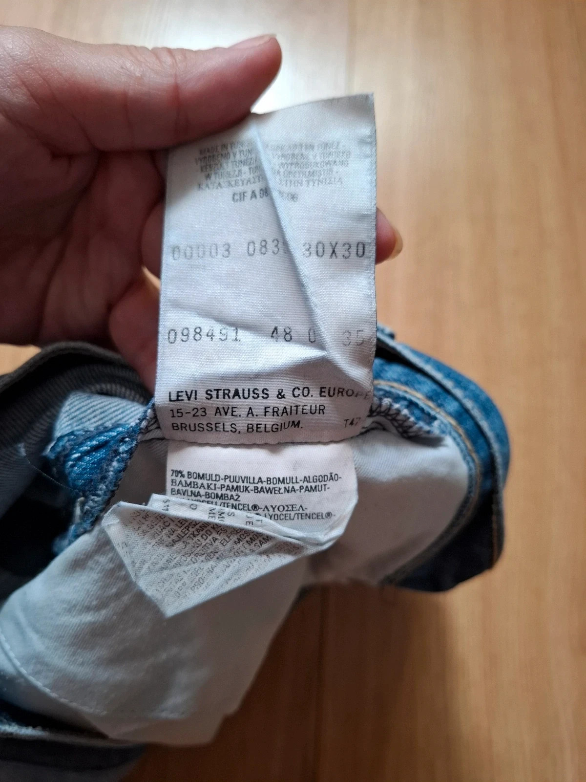 Shorts Levi's Denim Dobladillo W30 – Levi's – taille M / 38 / 10 4