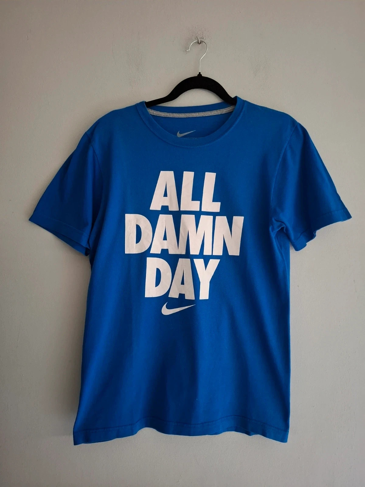 Camiseta Azul Nike "All Damn Day" - Talla S – Nike – taille S