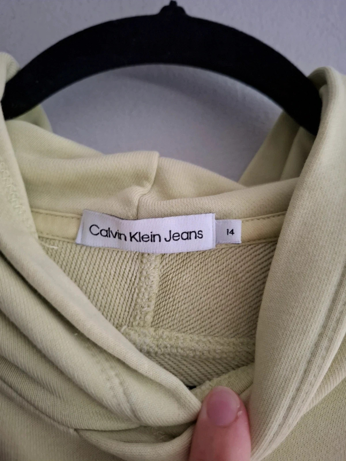 Sudadera Calvin Klein Jeans Verde Lima - Talla 14 – Calvin Klein Jeans – taille 14 ans / 164 cm 3