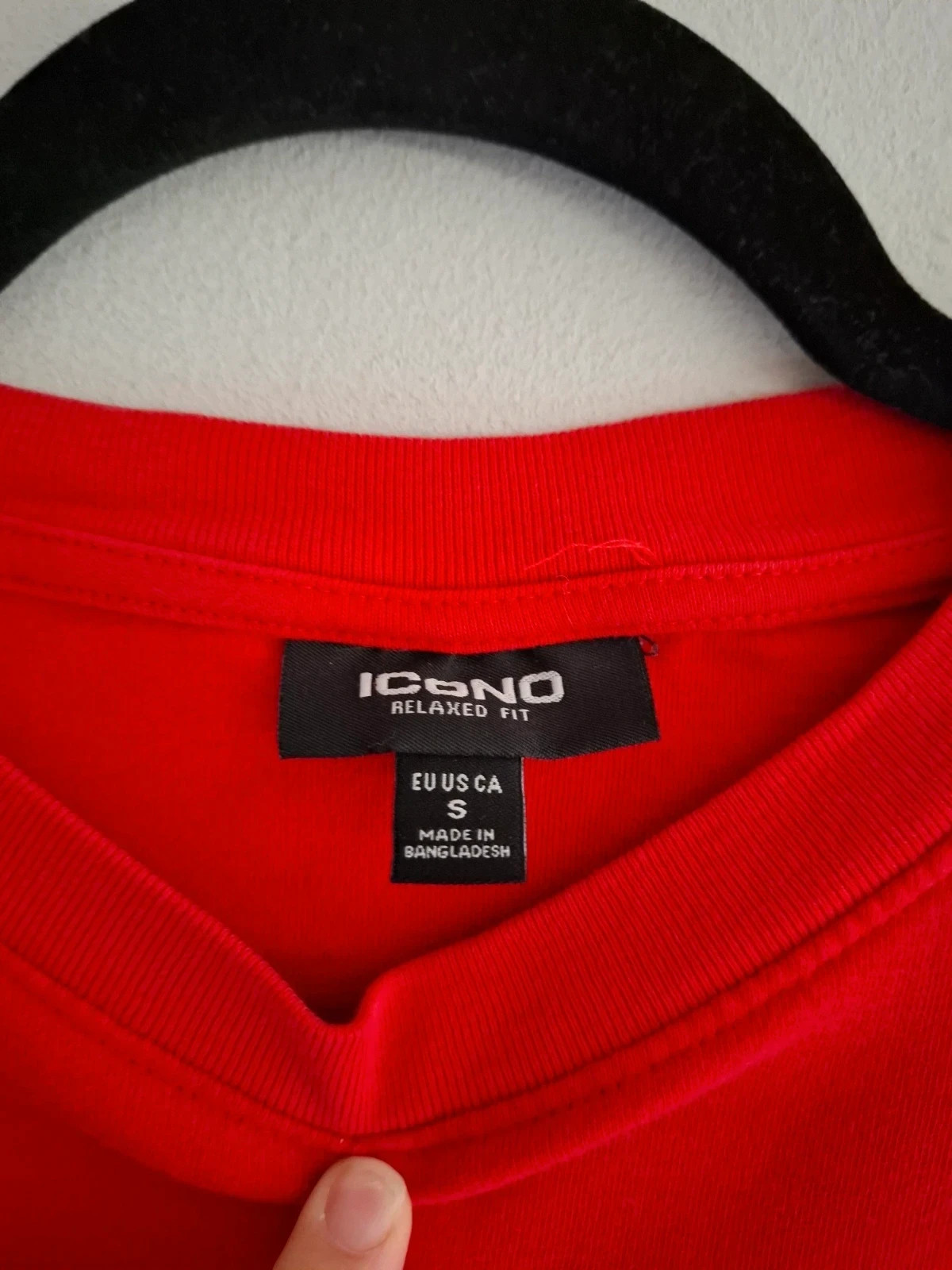 Camiseta Roja Icono "Racing Red" - Relaxed Fit - Talla S – Icono – taille S / 36 / 8 3