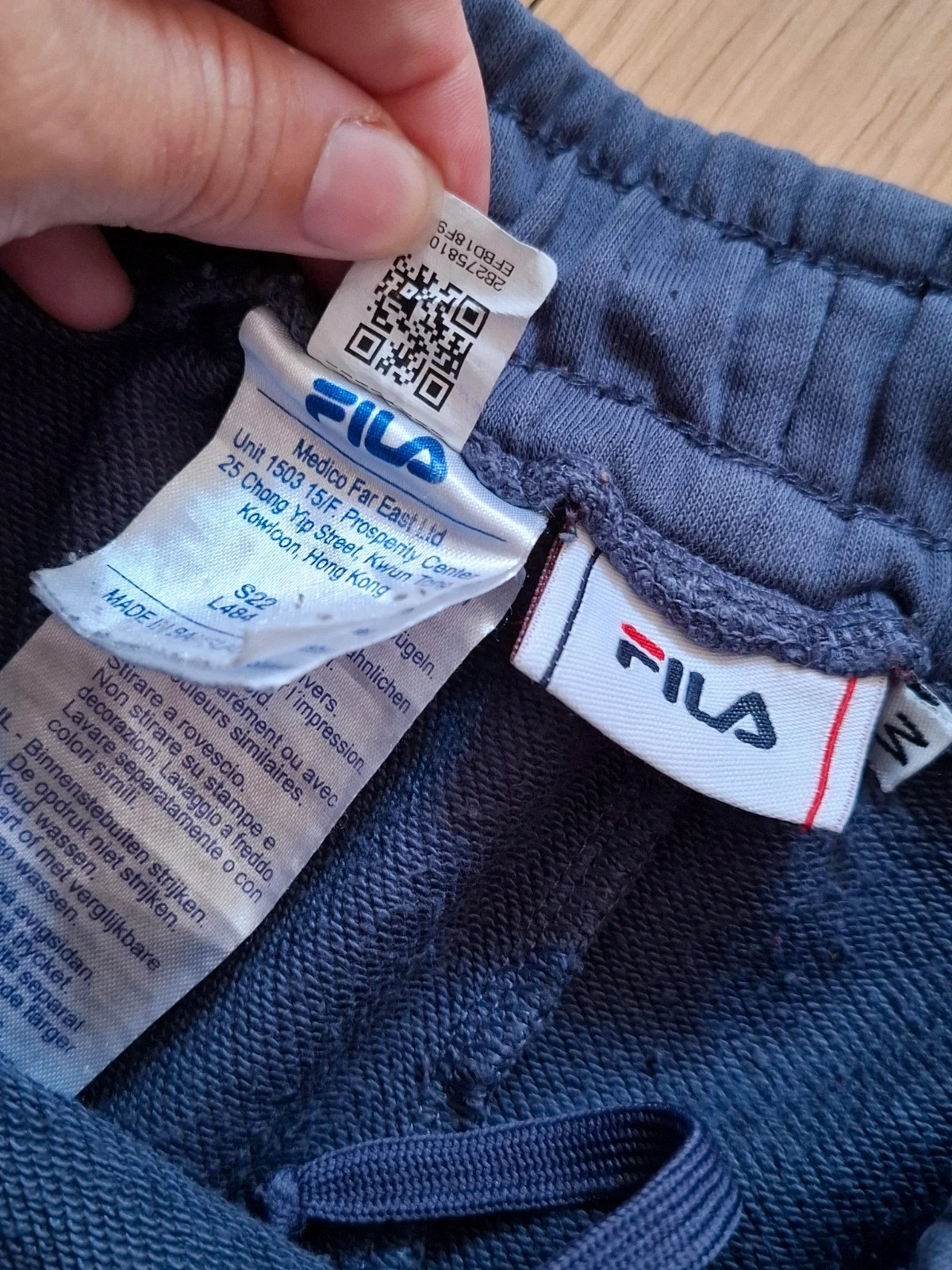 Shorts de chándal FILA Azul Marino Rayas Laterales Talla M – FILA – taille M 4