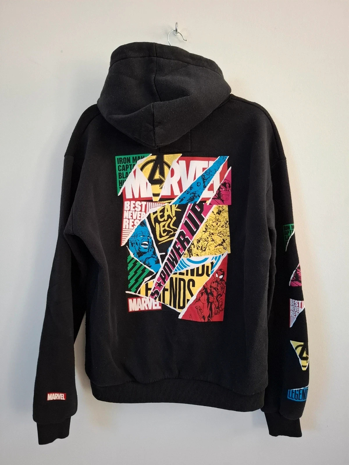 Sudadera Marvel x Pull&Bear Negra (Talla M) – Pull & Bear – taille M 5
