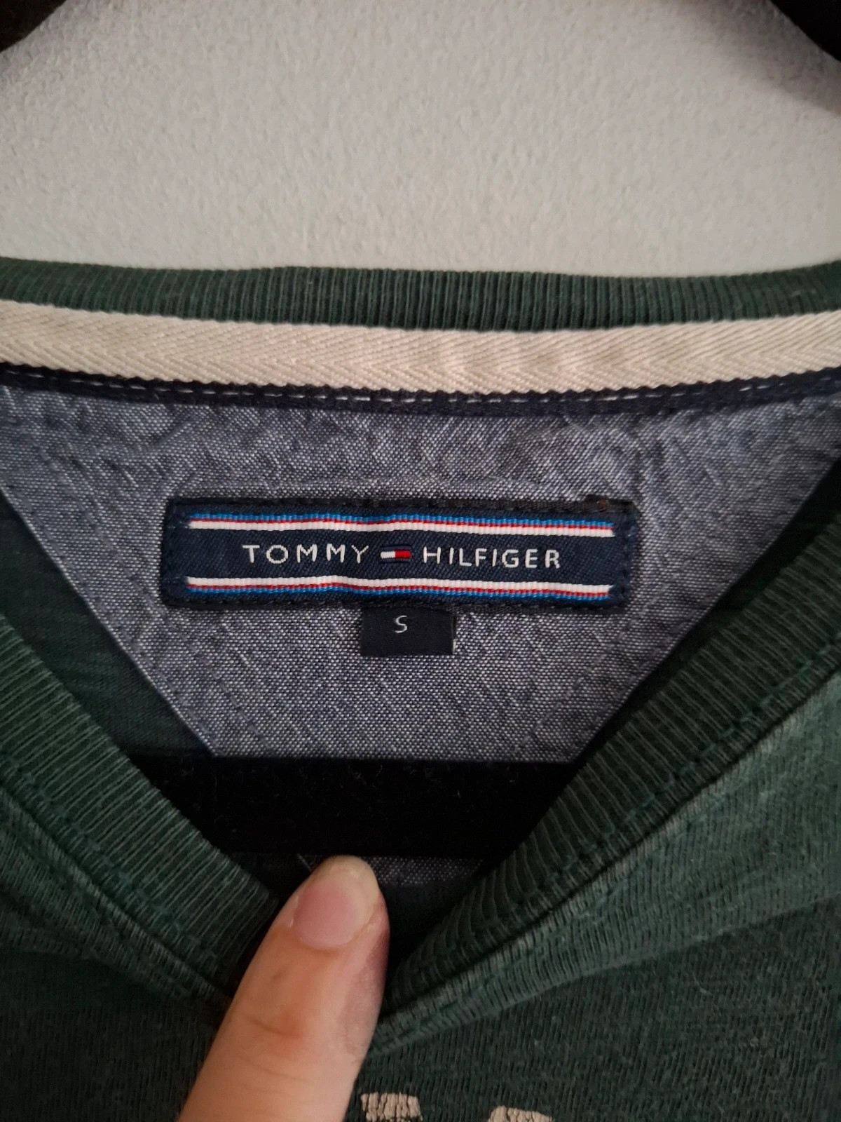 Camiseta Tommy Hilfiger Verde Caqui - Talla S – Tommy Hilfiger – taille S 3