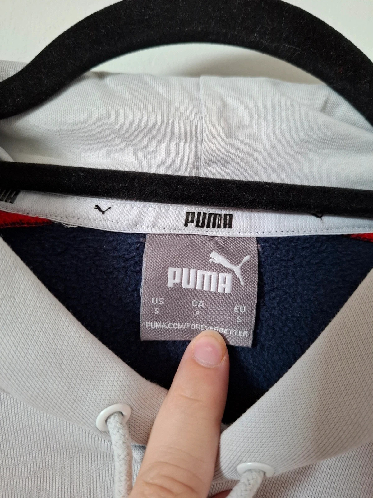 Sudadera PUMA Tricolor Azul, Gris y Rojo 🧵 Talla S – Puma – taille S 3