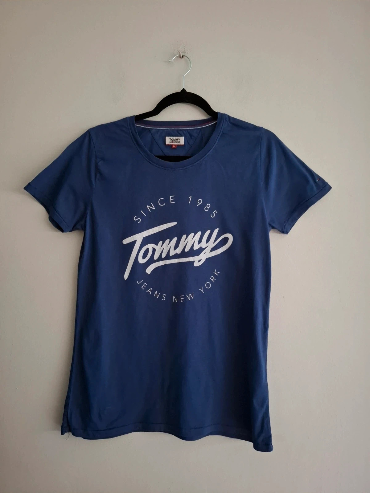 Camiseta Tommy Jeans Azul M - Logo Grande Vintage