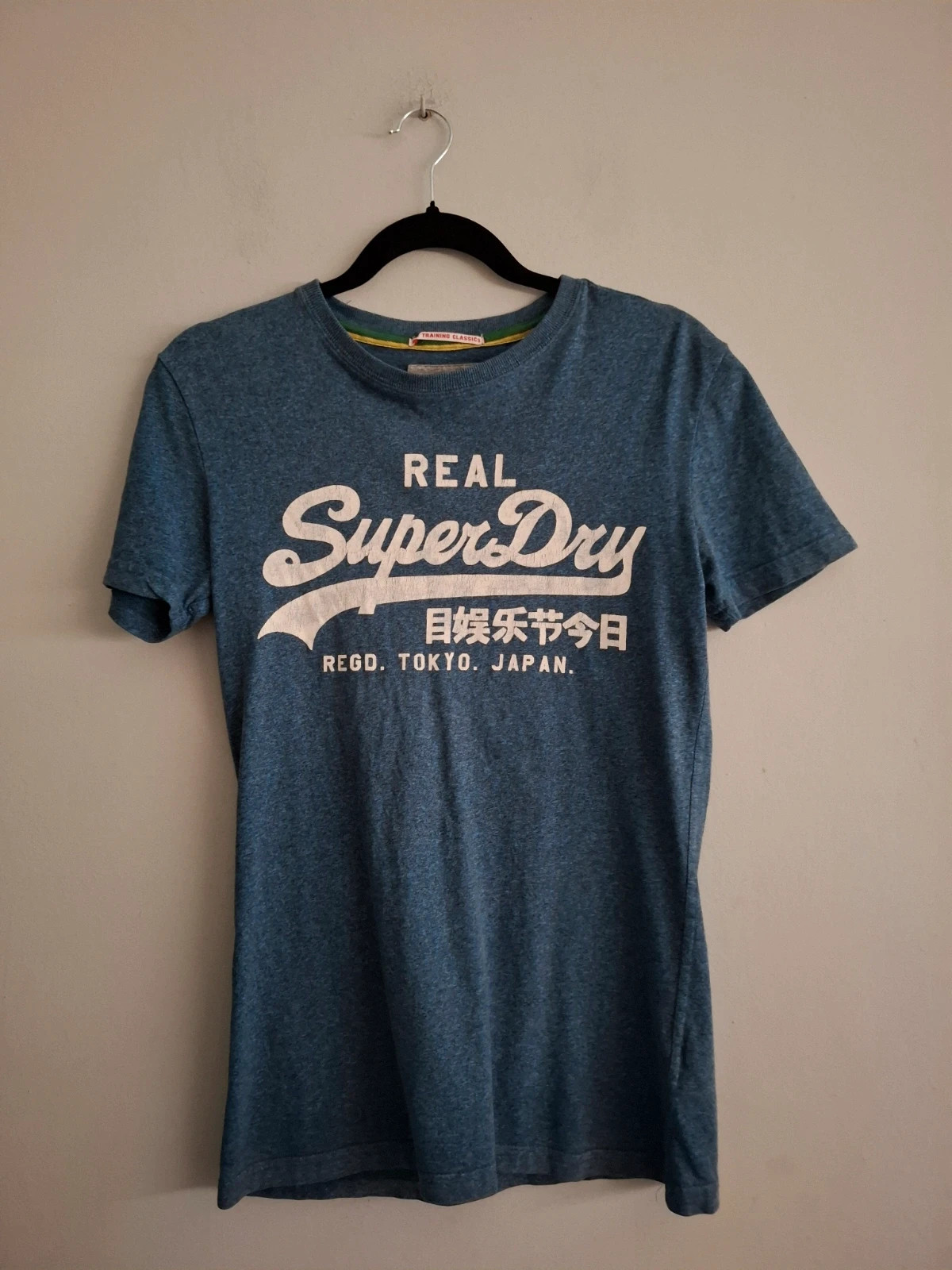 Camiseta SuperDry Azul Vintage - Talla XS
