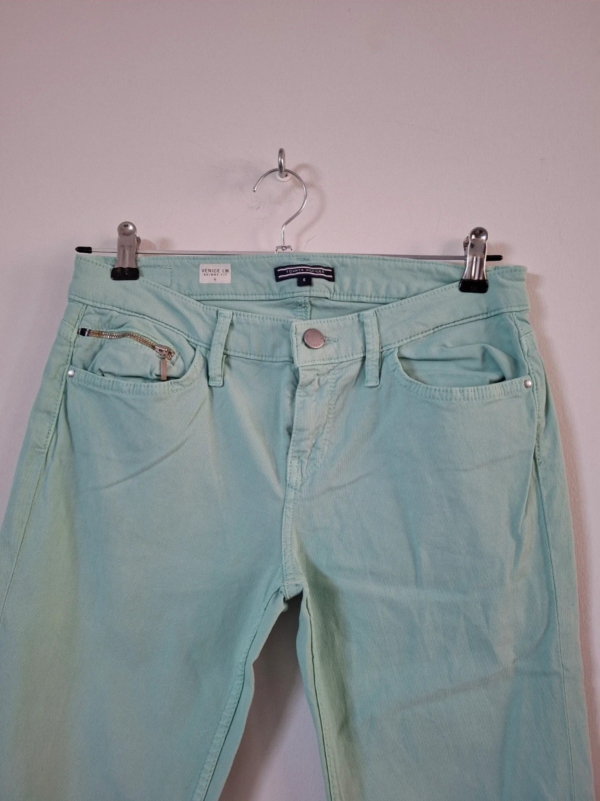 Pantalón Tommy Hilfiger Slim Verde Menta (Talla 6 / 36-38) – Tommy Hilfiger – taille M / 38 / 10 2