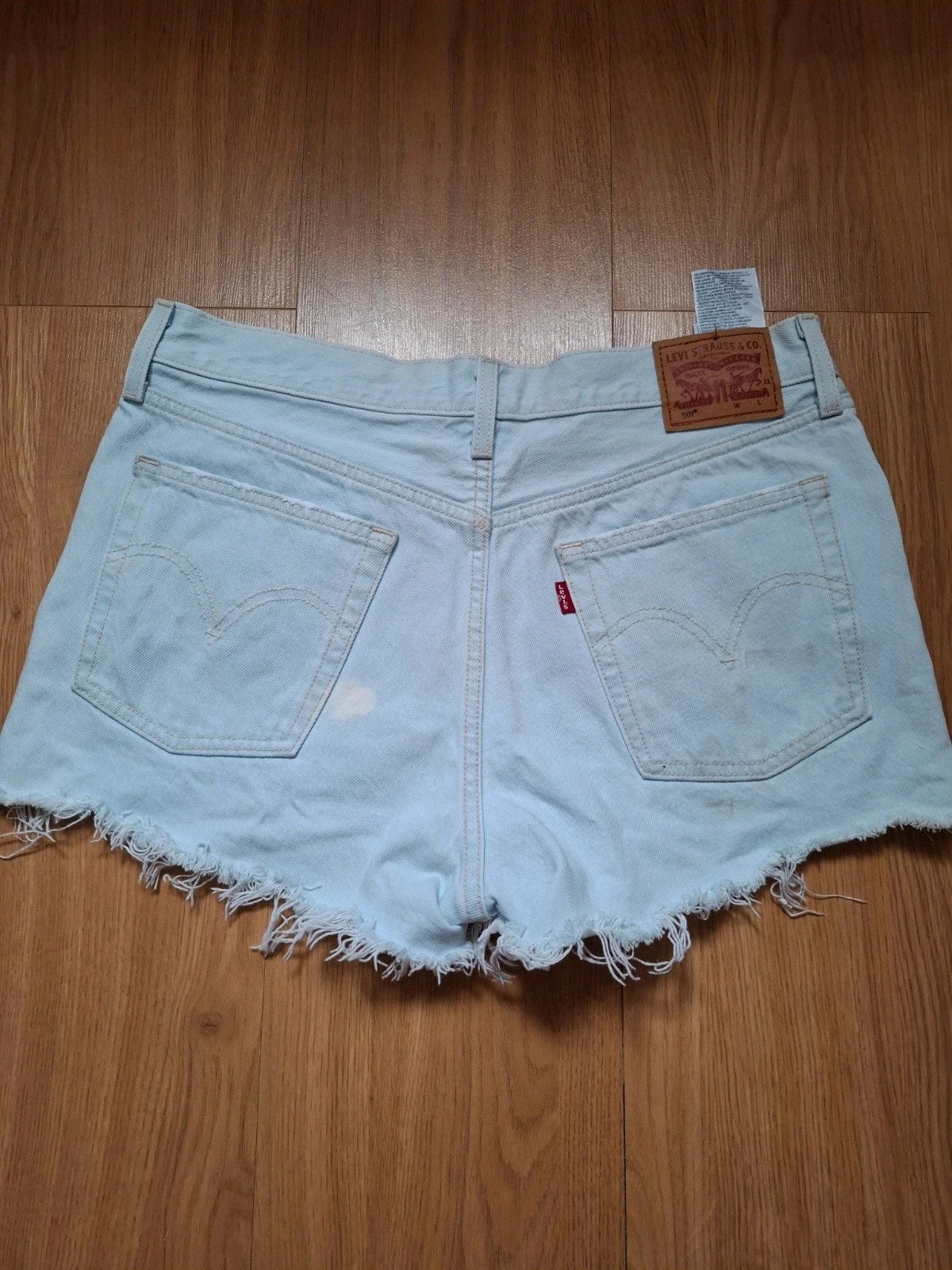 Shorts tejanos Levi's 501 deshilachados – Levi's – taille M / 38 / 10 4