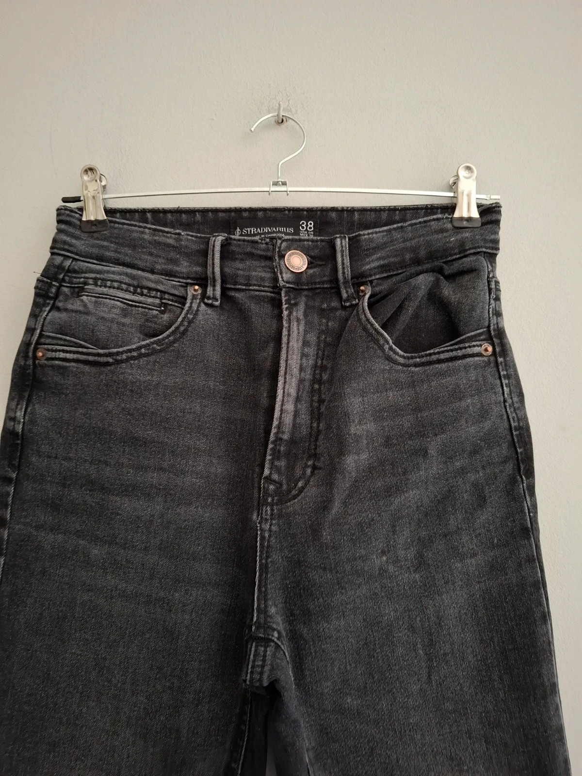 Vaqueros Stradivarius Negros D78 Flare / Campana - Talla 38 – Stradivarius – taille M / 38 / 10 2