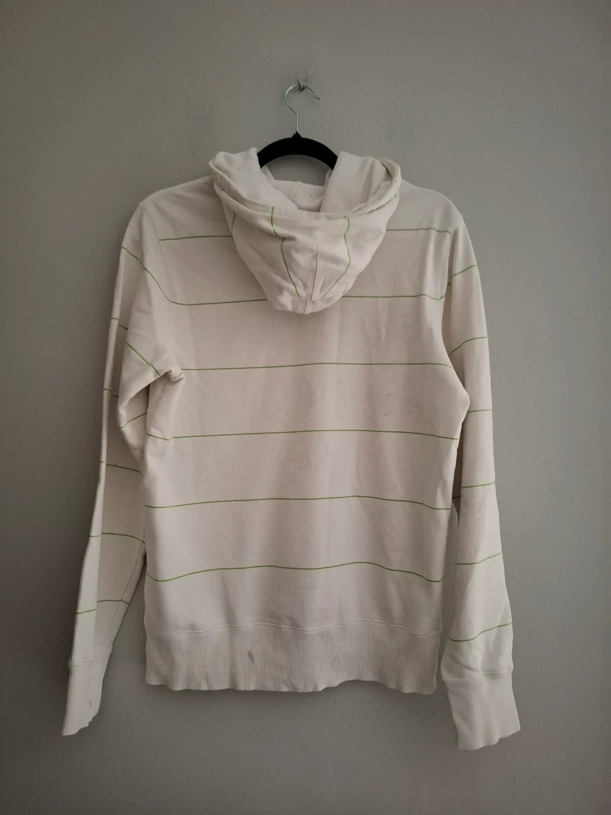 Sudadera Nike Blanca Rayas Verdes - Talla S – Nike – taille S 5