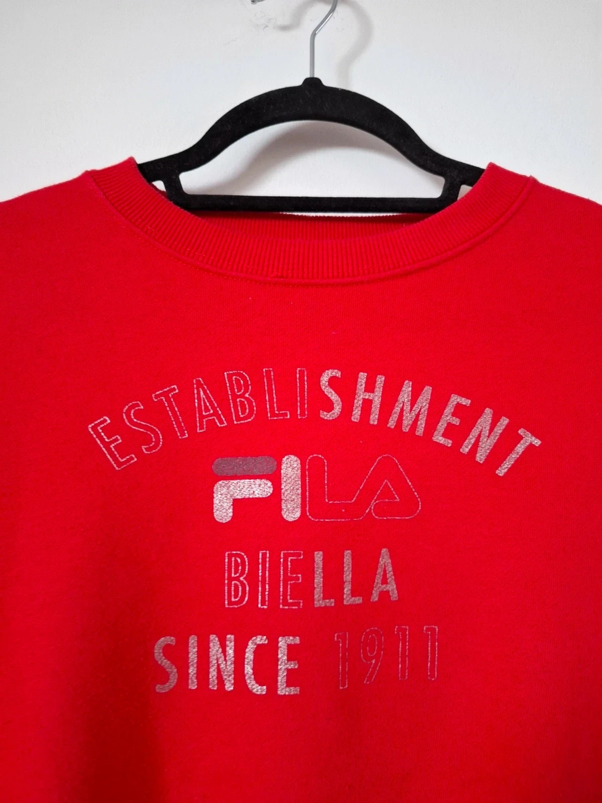 Sudadera FILA Roja Estilo Retro Block • Talla M – FILA – taille M / 38 / 10 2
