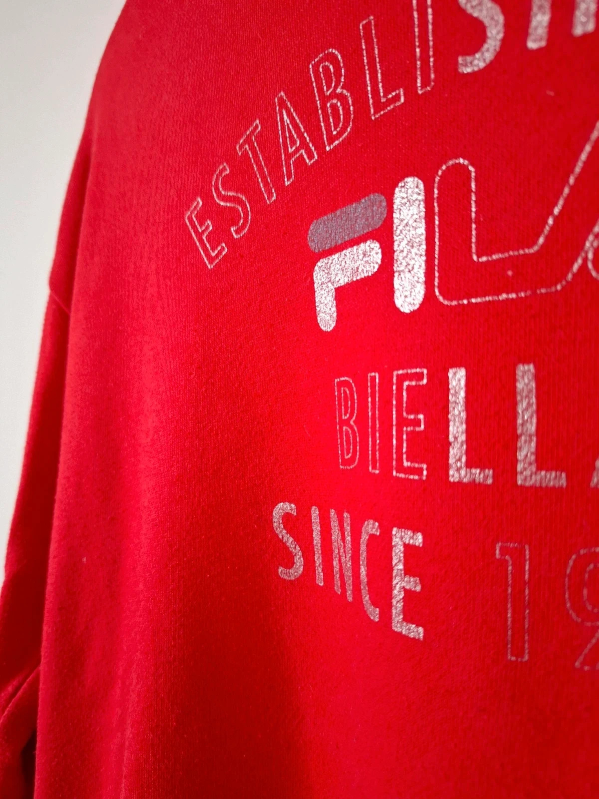 Sudadera FILA Roja Estilo Retro Block • Talla M – FILA – taille M / 38 / 10 3