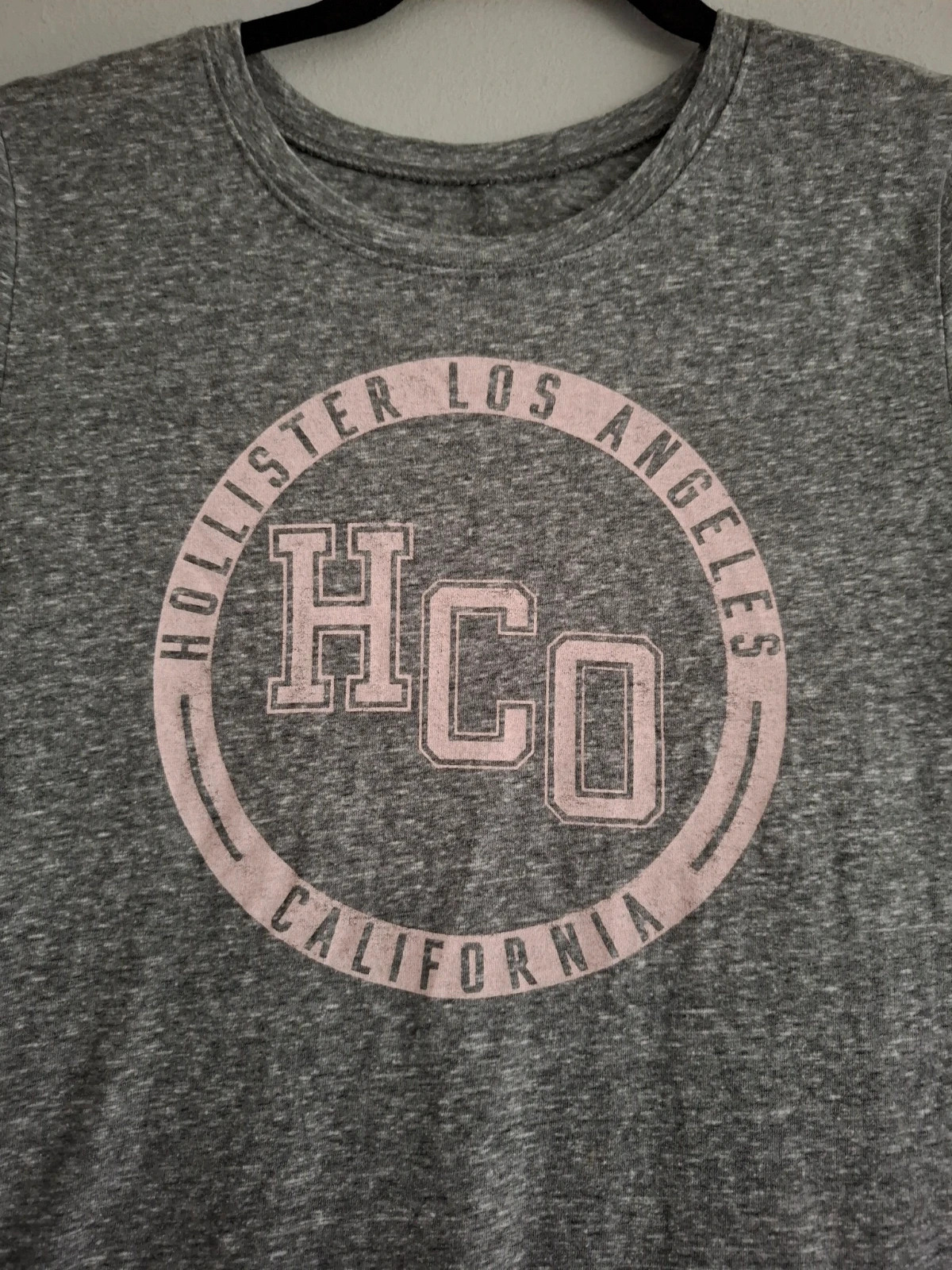 Camiseta Hollister Gris Jaspeada, Talla M 🌸 – Hollister – taille M / 38 / 10 2