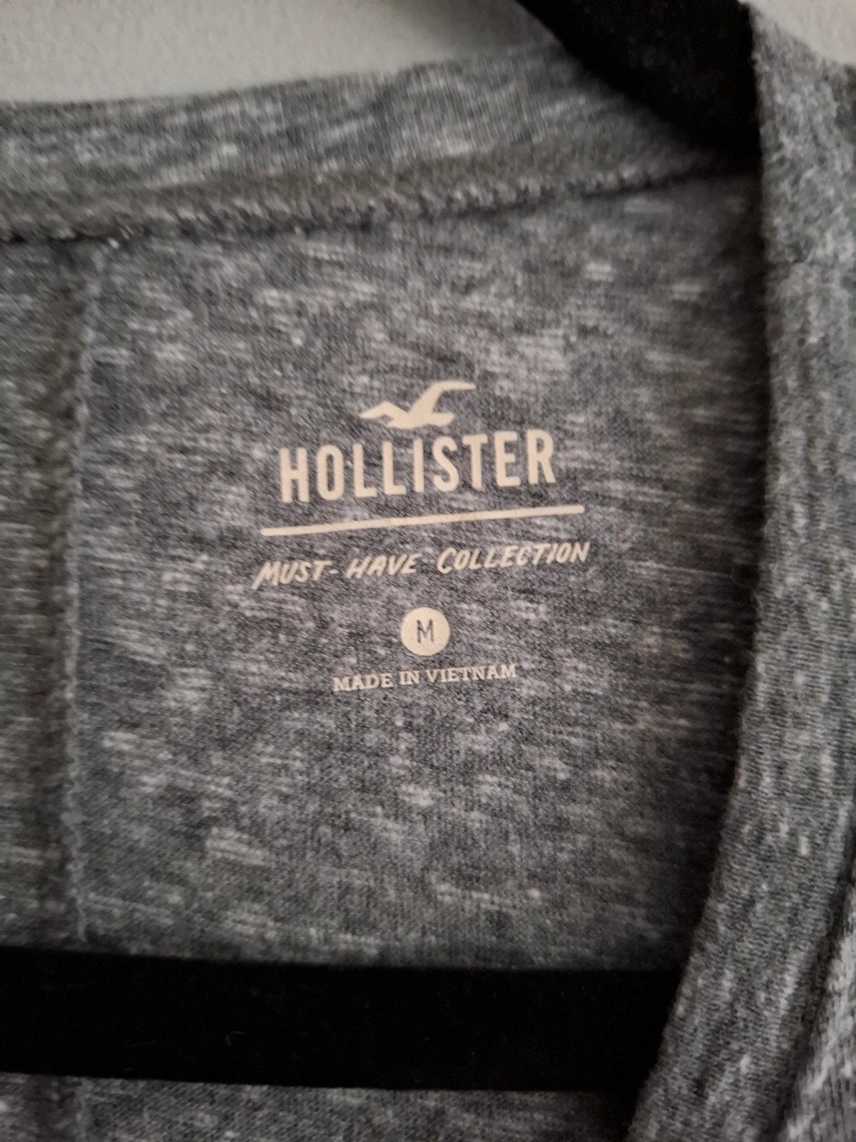 Camiseta Hollister Gris Jaspeada, Talla M 🌸 – Hollister – taille M / 38 / 10 3